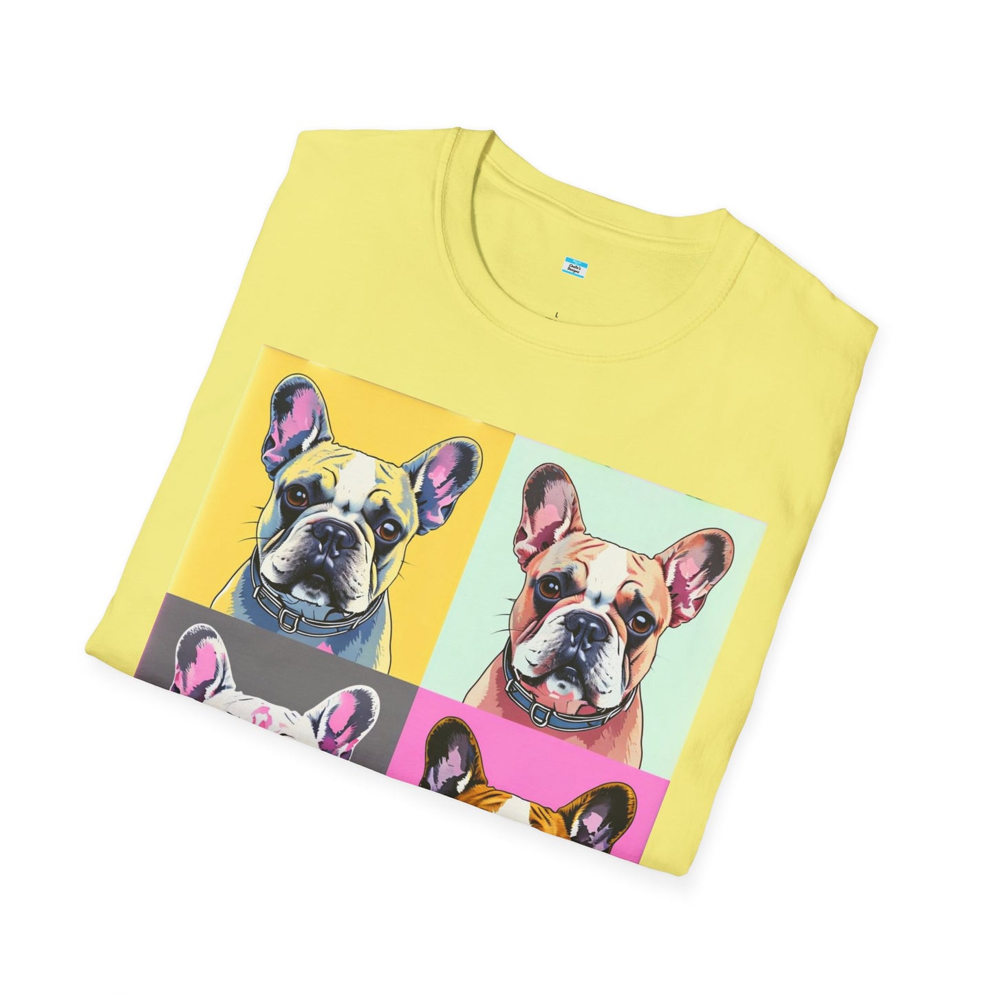 Pop Art French Bulldog T-Shirt β Colorful Frenchie Lover Graphic Tee