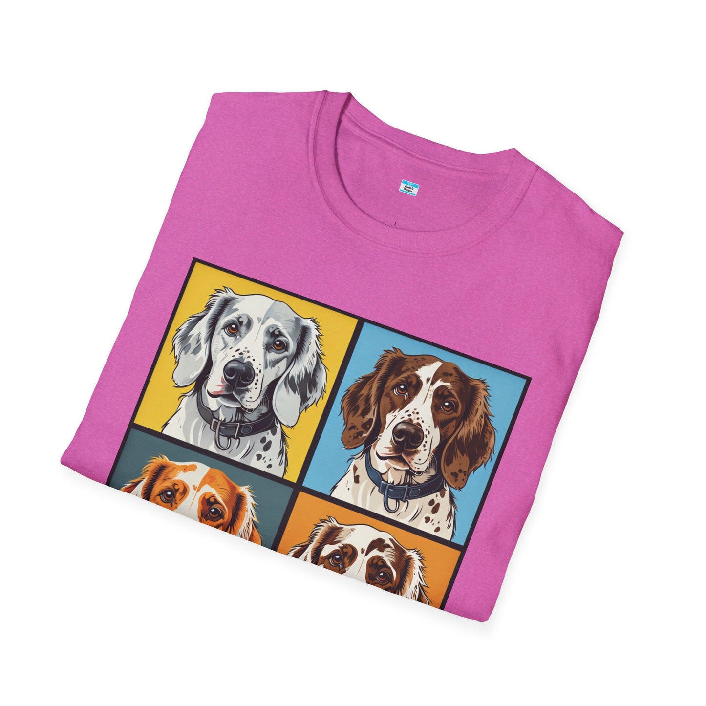 Pop Art English Setter T-Shirt β Colorful Dog Lover Graphic Tee