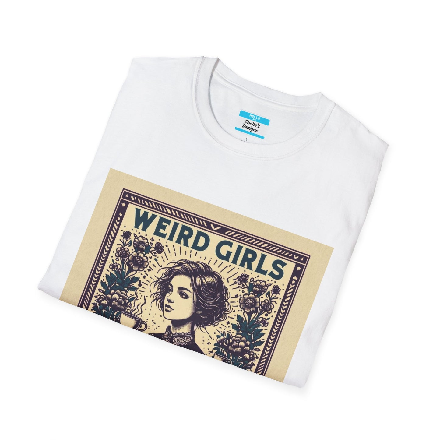 Weird Girls Club T-Shirt | Aesthetic Vintage Book Lover Graphic Tee for Women