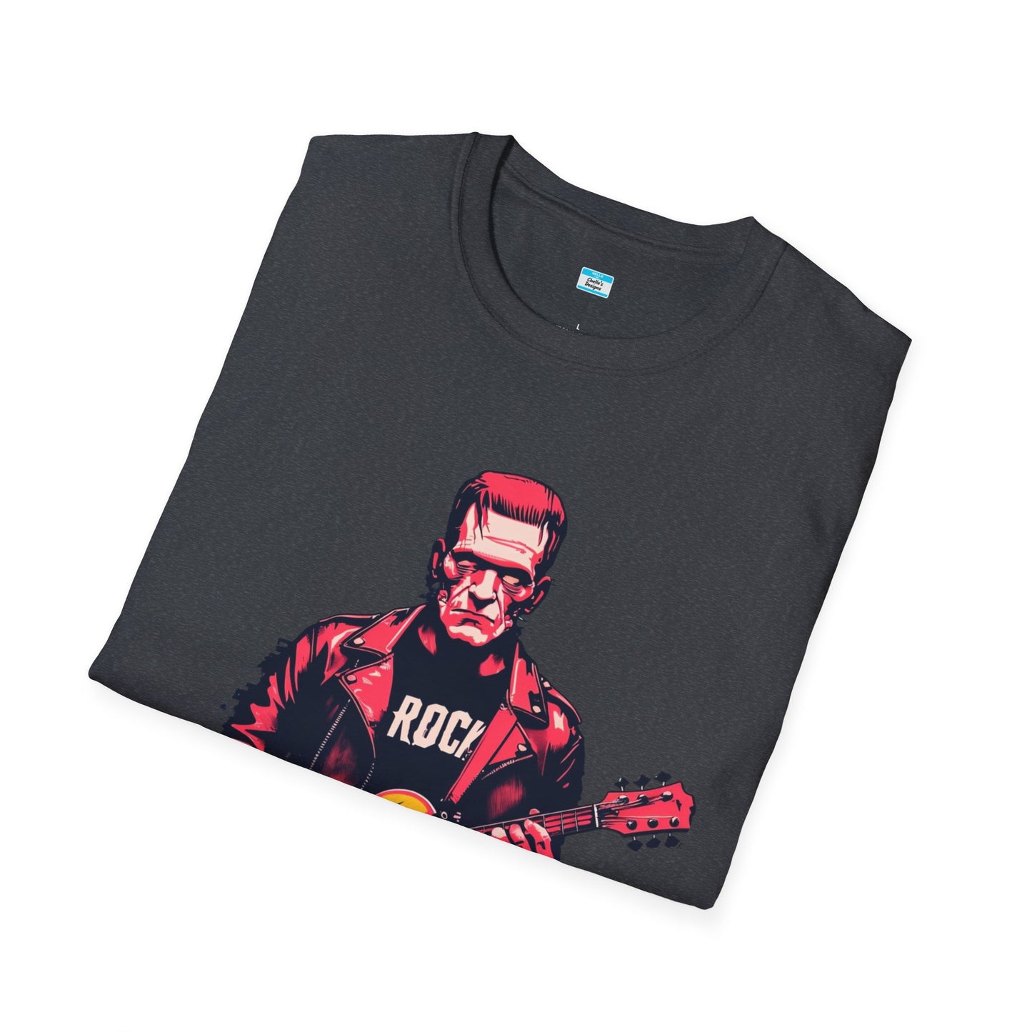 Frankenstein Rock Guitar T-Shirt – Horror Punk Monster Music Tee