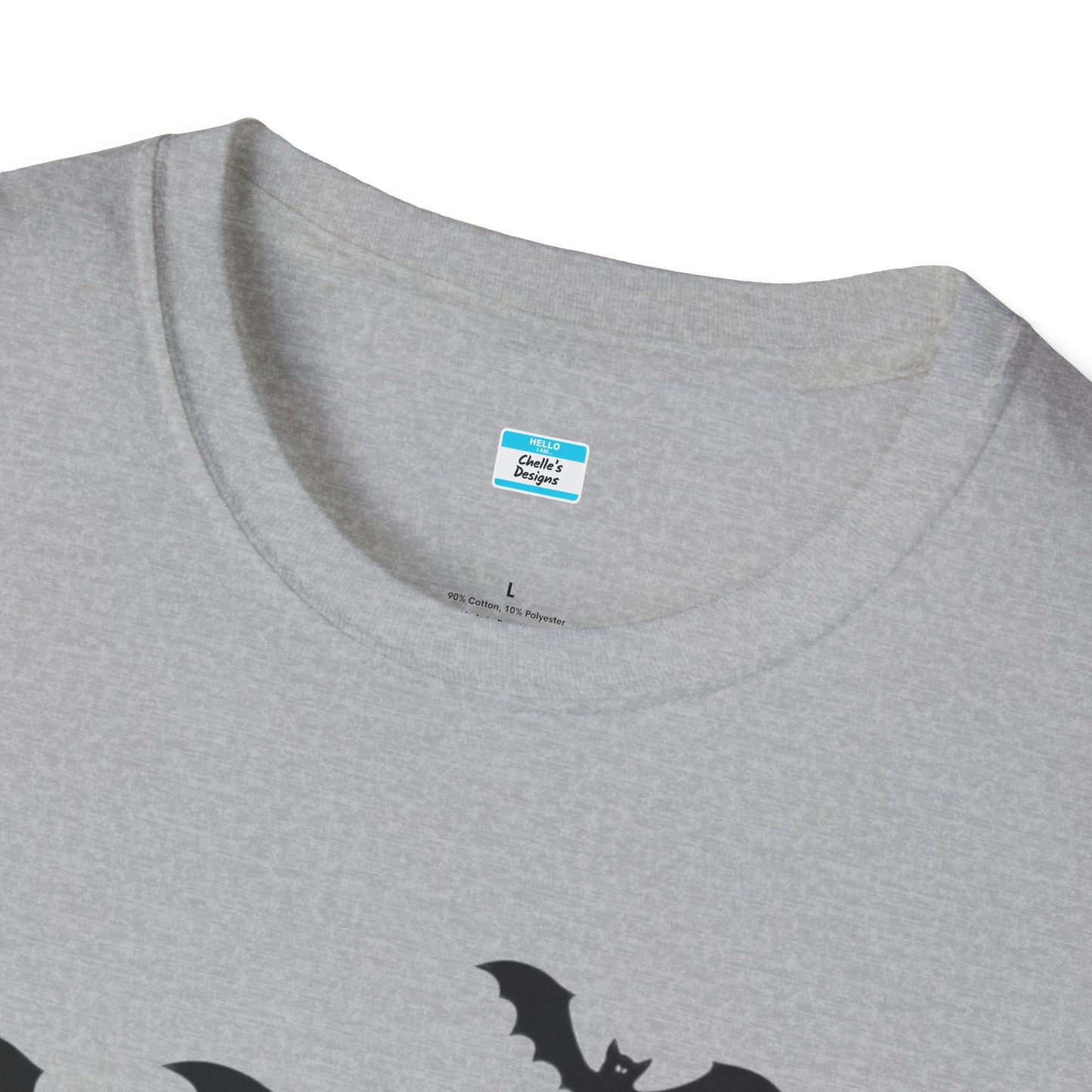 Goth Mama T-Shirt β Moon Phase & Bat Graphic Tee for Spooky Moms