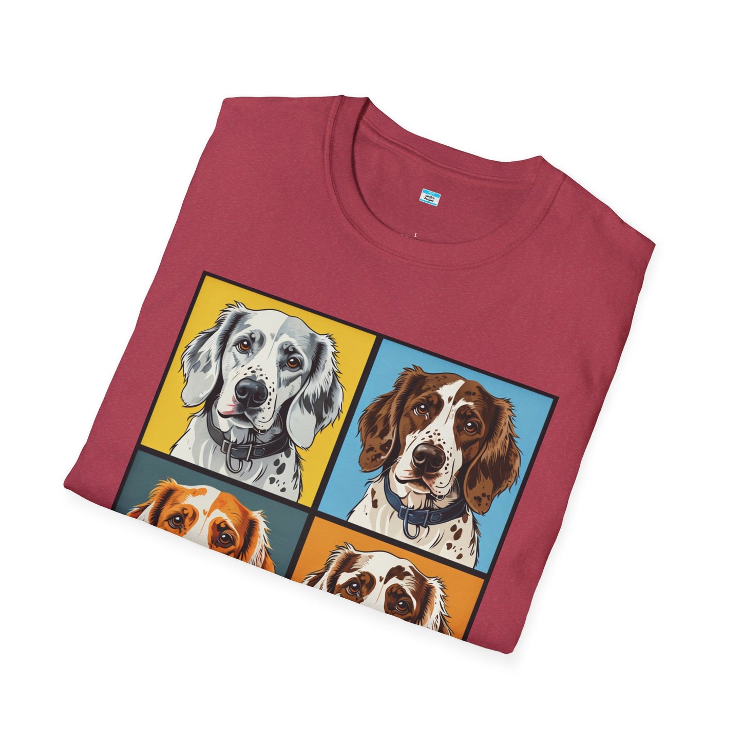 Pop Art English Setter T-Shirt β Colorful Dog Lover Graphic Tee