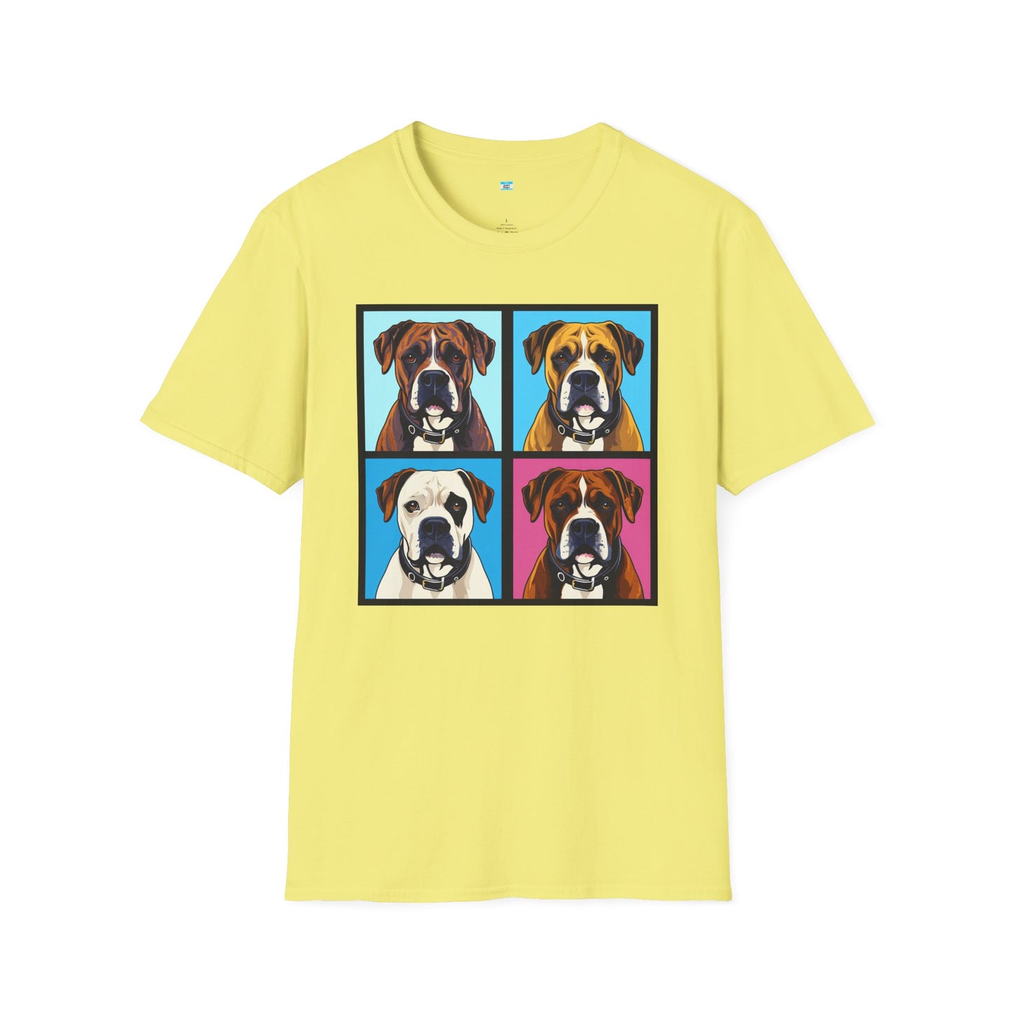 Pop Art Boxer Dog T-Shirt – Colorful Boxer Lover Graphic Tee
