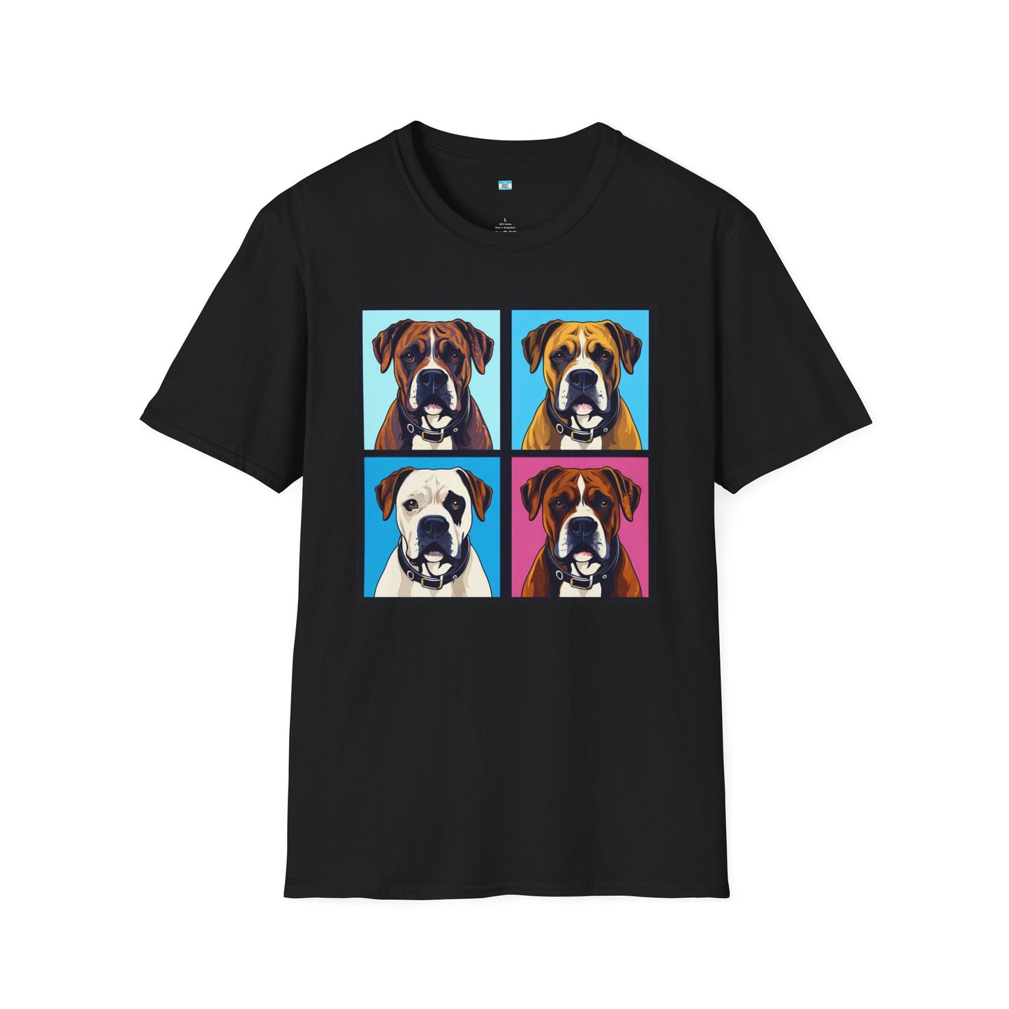 Pop Art Boxer Dog T-Shirt – Colorful Boxer Lover Graphic Tee