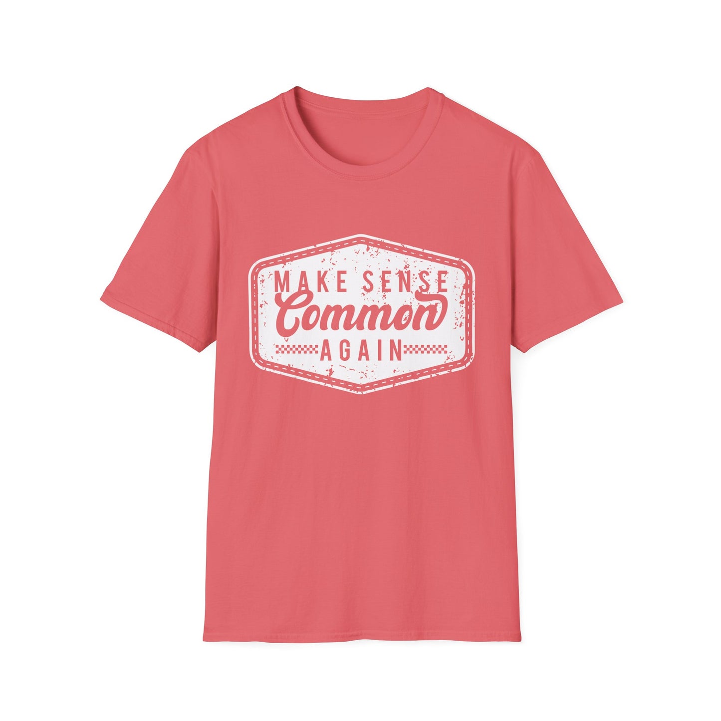 Make Sense Common Again Vintage Graphic Shirt – Funny Sarcastic Statement Tee