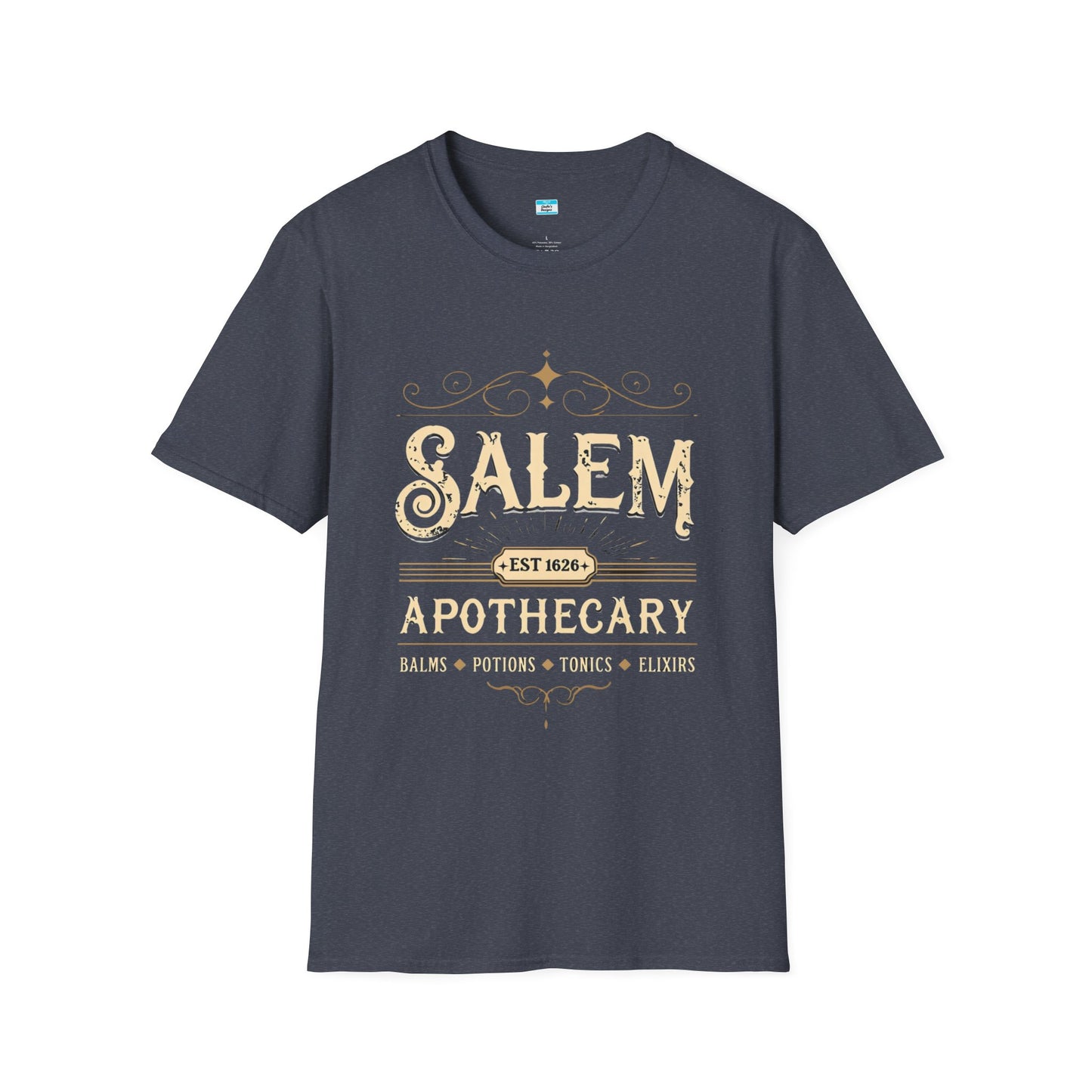 Salem Apothecary T-Shirt β Vintage Witchy Halloween Tee | Potions, Elixirs & Magic Design