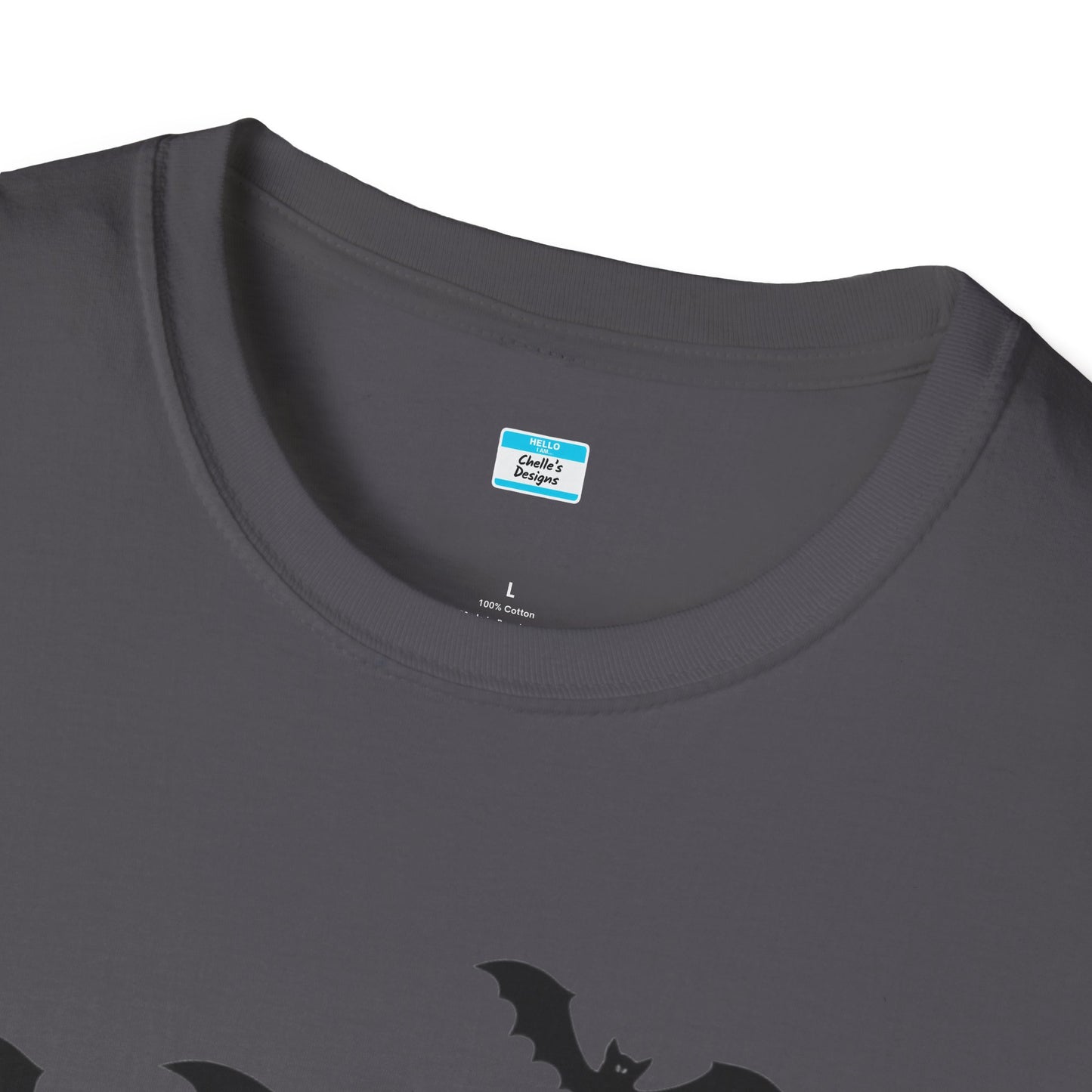 Goth Mama T-Shirt β Moon Phase & Bat Graphic Tee for Spooky Moms