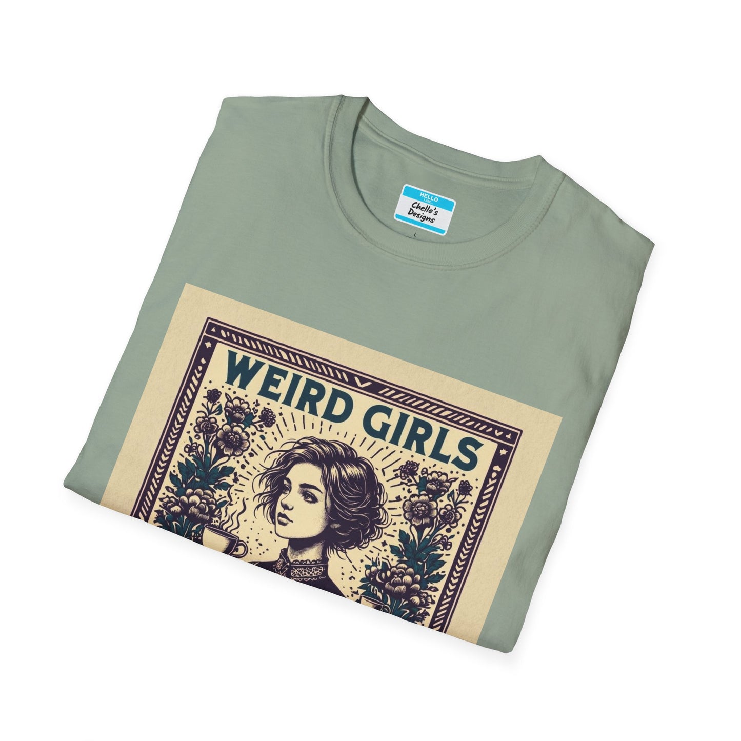 Weird Girls Club T-Shirt | Aesthetic Vintage Book Lover Graphic Tee for Women