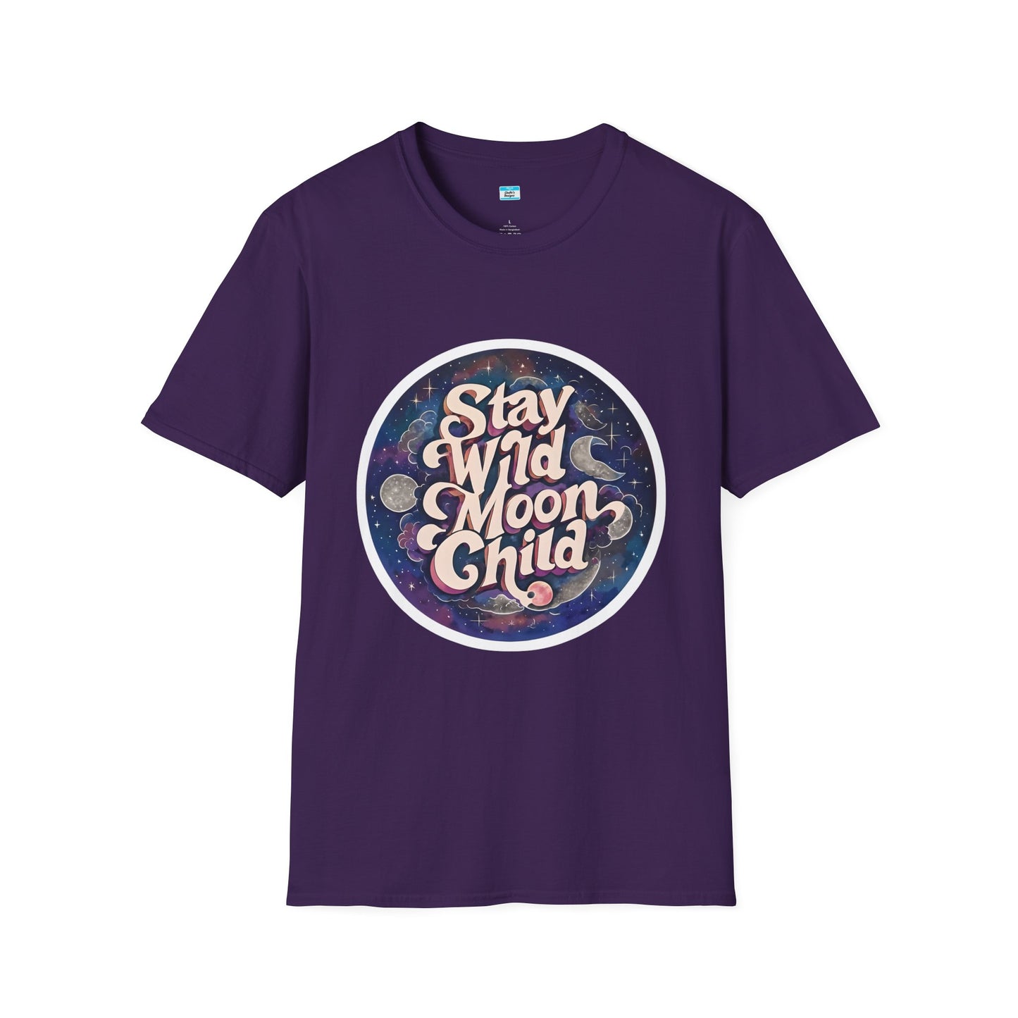 Stay Wild Moon Child T-Shirt β Boho Retro Celestial Graphic Tee