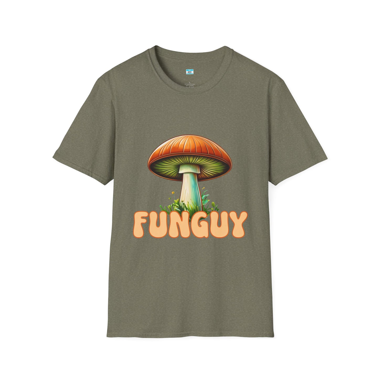 Funguy Mushroom T-Shirt, Funny Pun Graphic Tee for Nature Lovers & Gamers, Funny Mushroom Shirt, Nature Lover Gift, Botanical Tee, Mycology Apparel