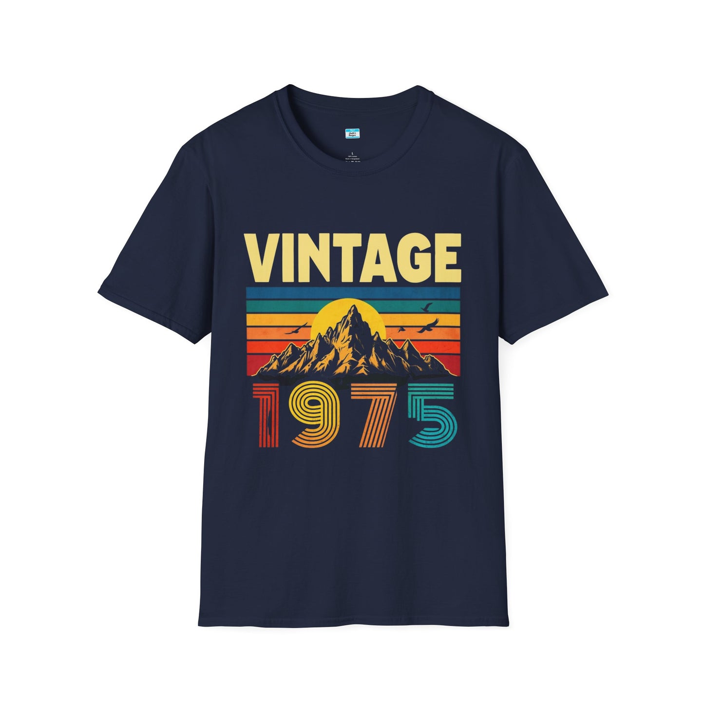 Vintage 1975 T-Shirt β Retro Sunset Mountain 70s Birthday Tee