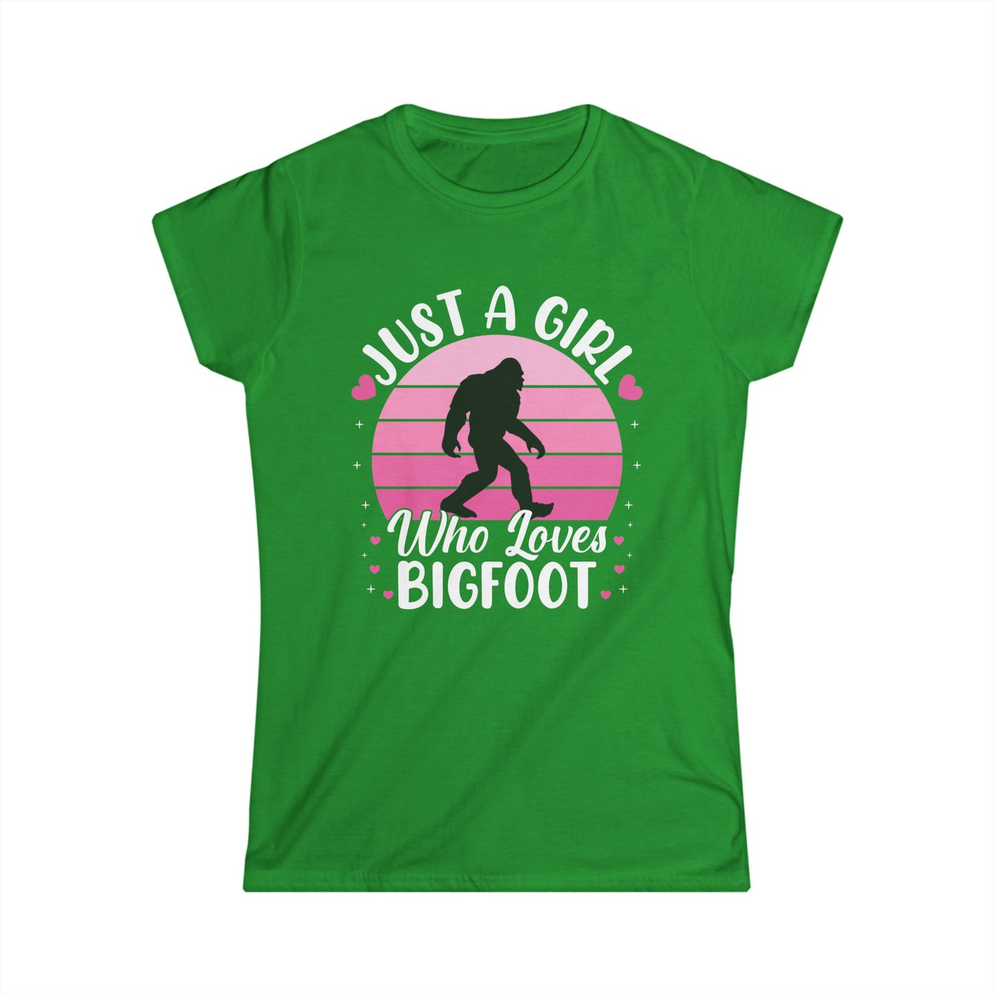 Just a Girl Who Loves Bigfoot T-Shirt β Cute Funny Sasquatch Lover Tee