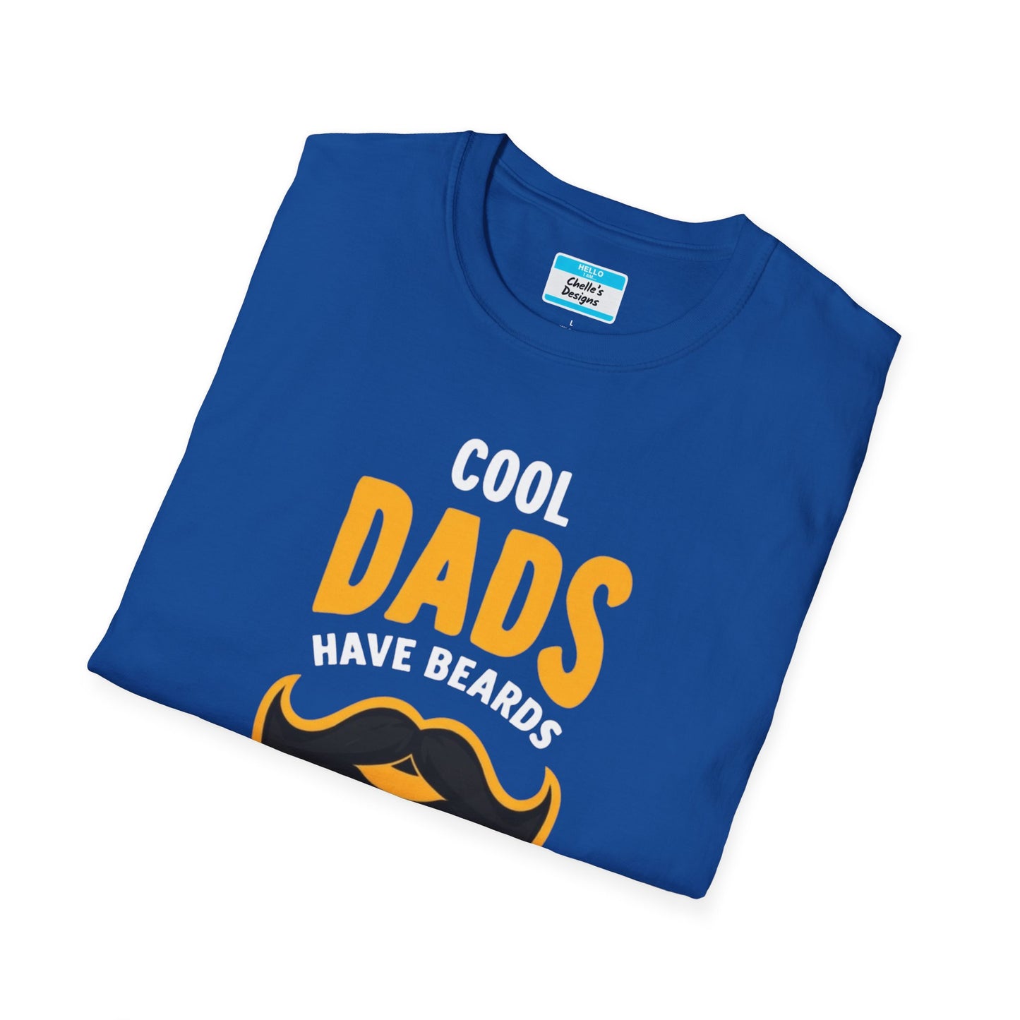 Cool Dads Have Black Beards T-Shirt | Funny Father’s Day Gift Beard Graphic Tee