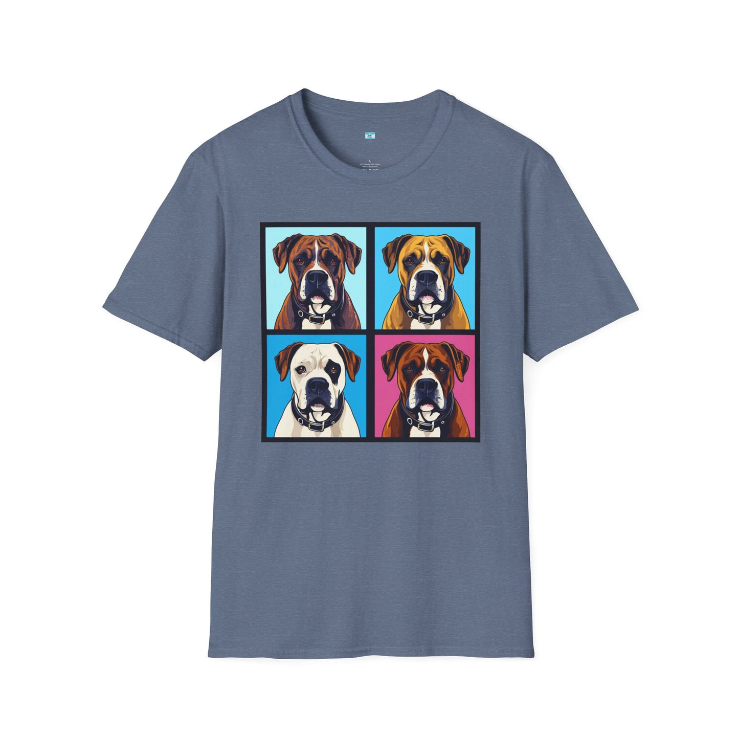 Pop Art Boxer Dog T-Shirt – Colorful Boxer Lover Graphic Tee
