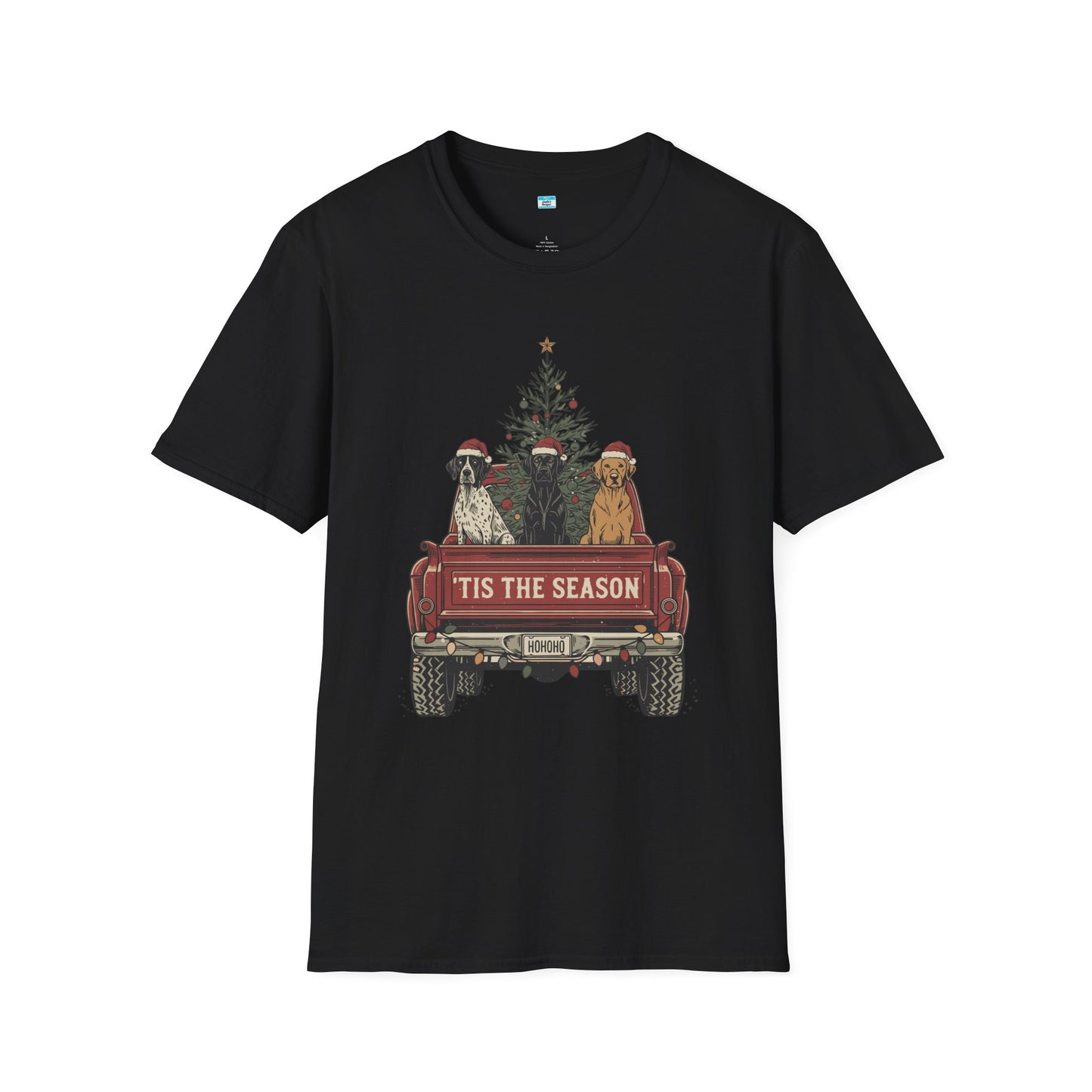 ’Tis The Season Christmas Truck Dog Shirt – Festive Holiday Dog Lover Tee