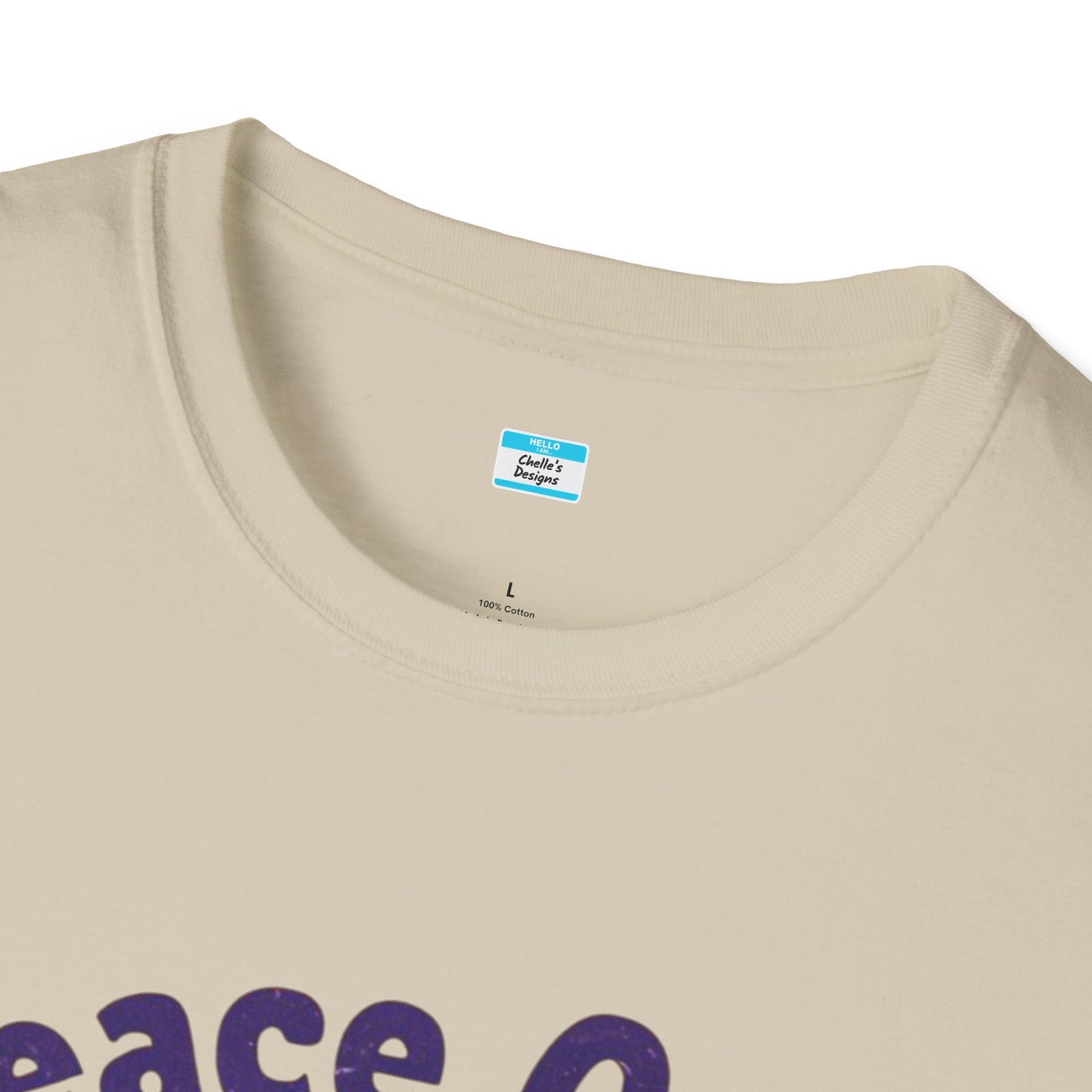 Peace Out! T-Shirt – Psychedelic Sun & Peace Sign Retro Rock Tee