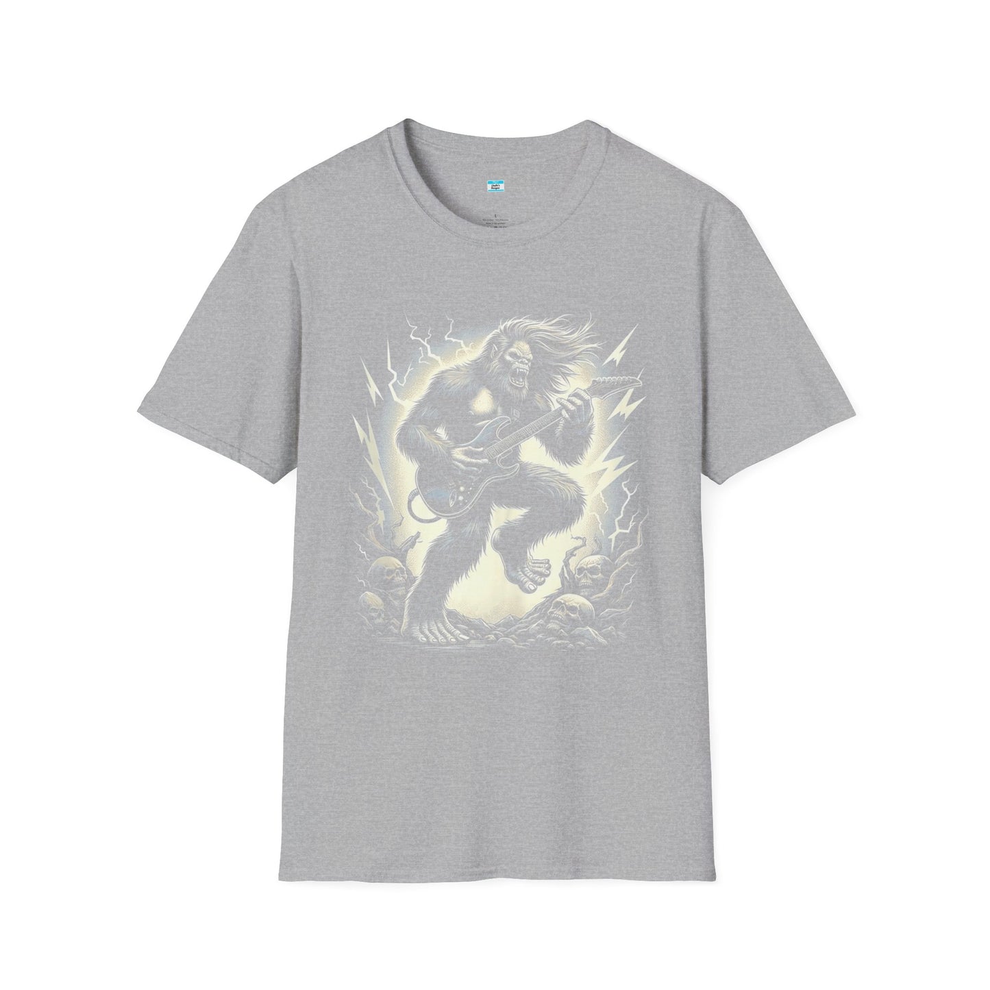 Metal Bigfoot T-Shirt β Funny Sasquatch Playing Guitar Rock Tee
