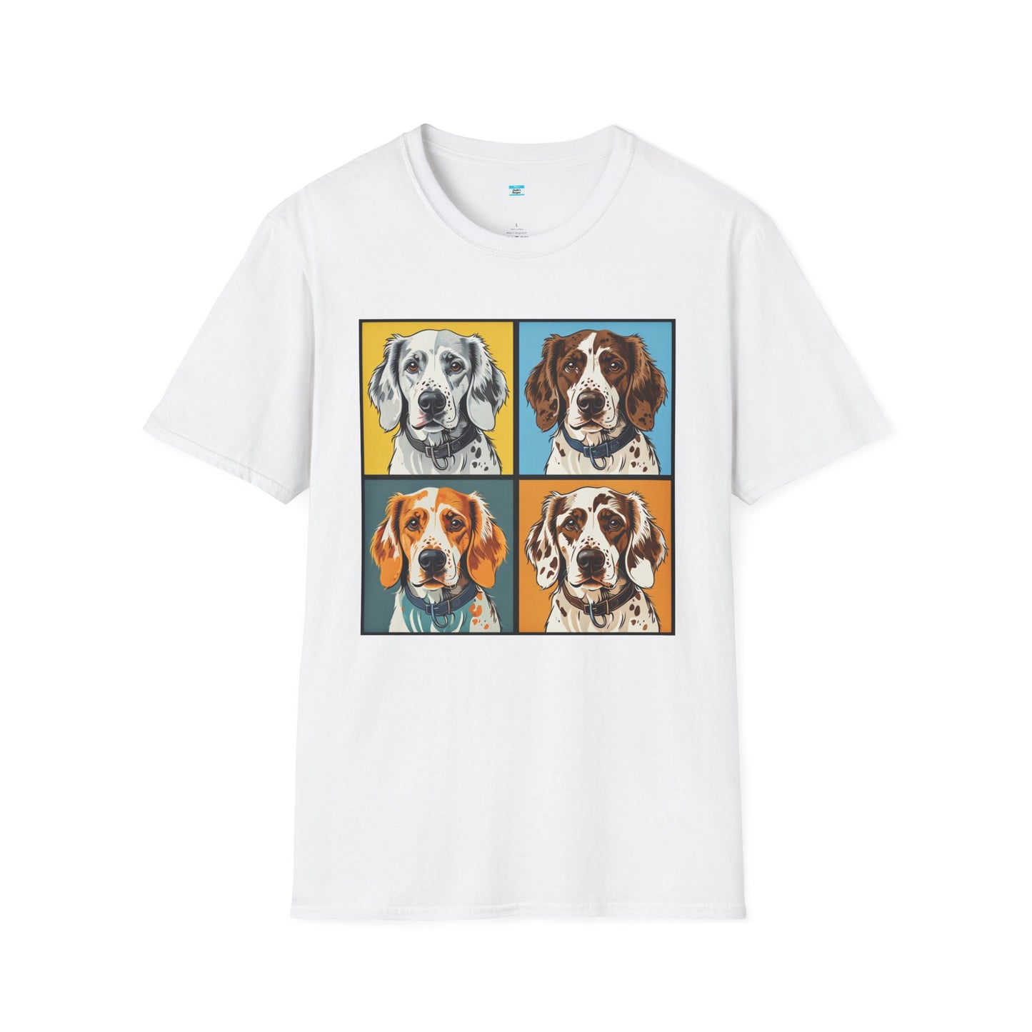Pop Art English Setter T-Shirt β Colorful Dog Lover Graphic Tee