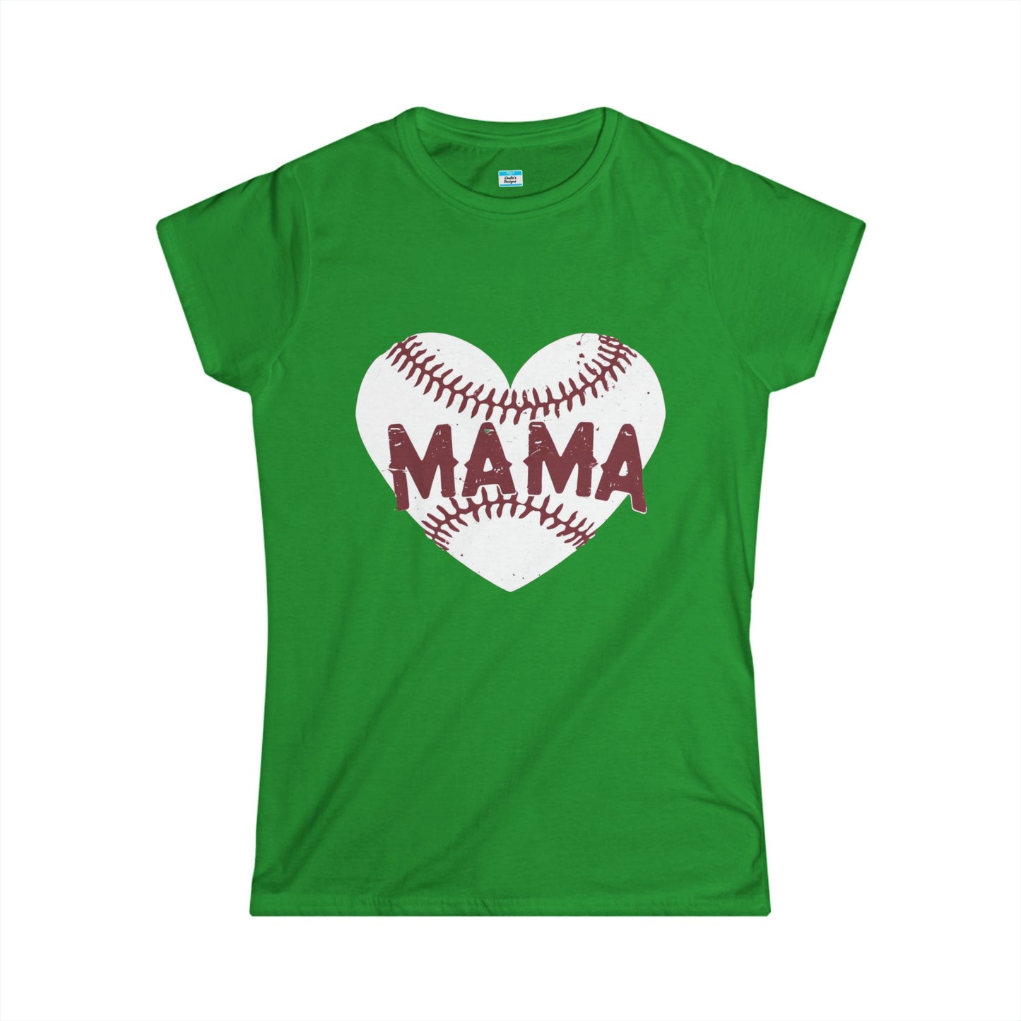 Baseball Mama T-Shirt β Heart Baseball Sports Mom Tee