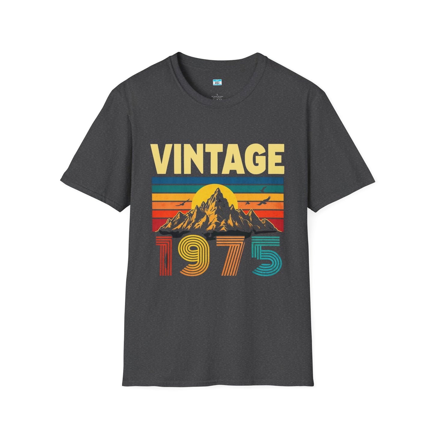 Vintage 1975 T-Shirt β Retro Sunset Mountain 70s Birthday Tee