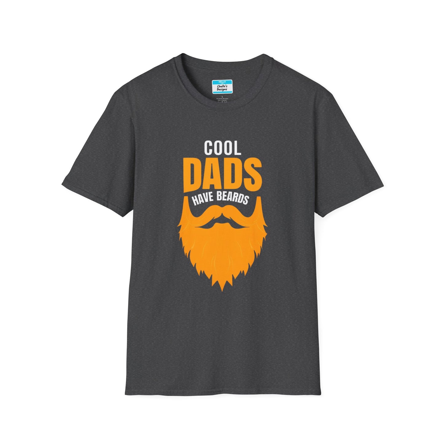 Cool Dads Have Ginger Beards T-Shirt | Funny Father’s Day Gift Beard Graphic Tee