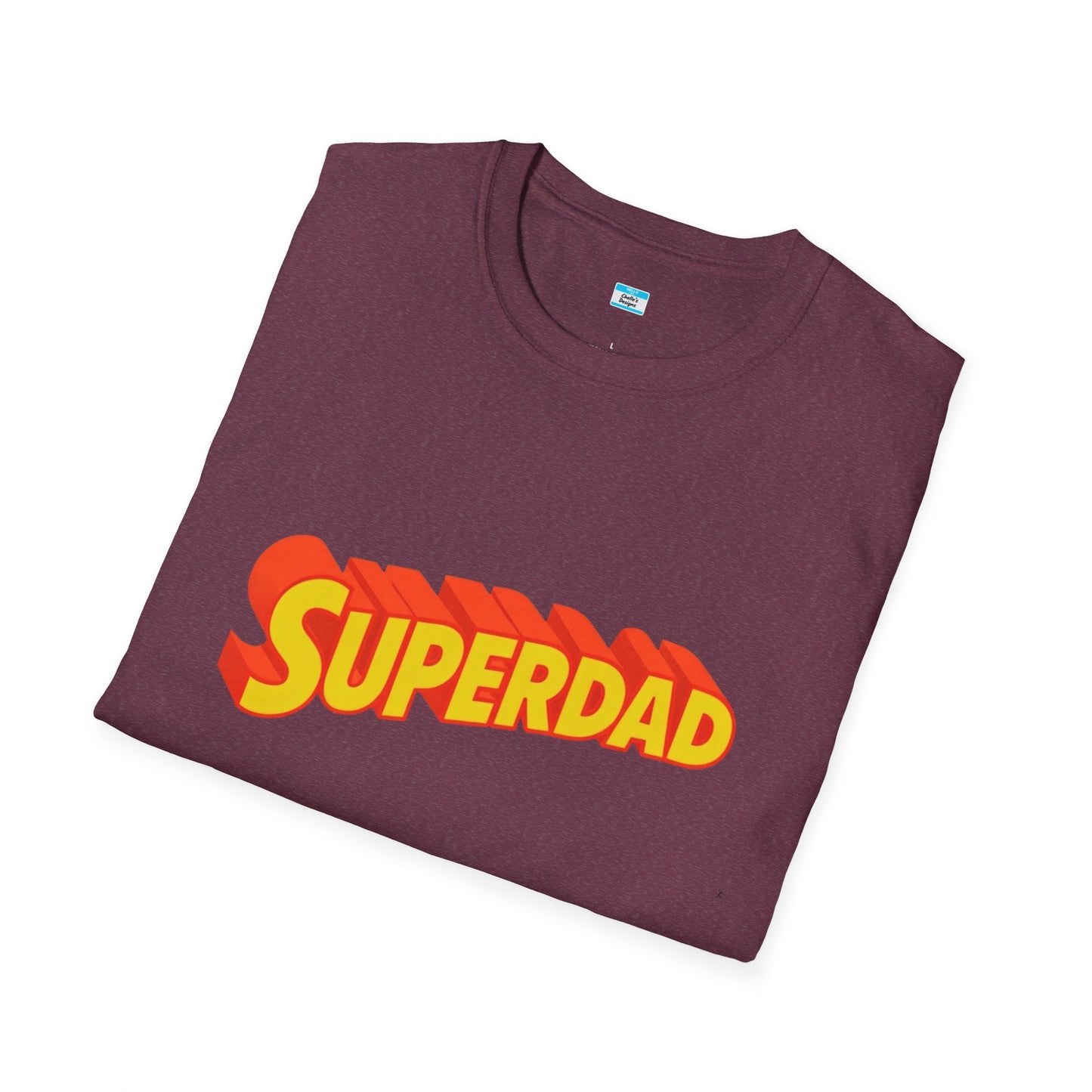 Superdad Graphic T-Shirt – Retro Comic Style Dad Tee, Fun Father’s Day Gift