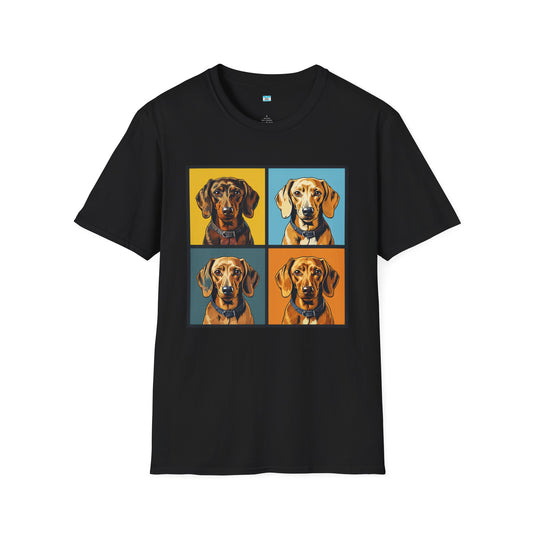 Pop Art Dachshund T-Shirt – Colorful Wiener Dog Lover Graphic Tee