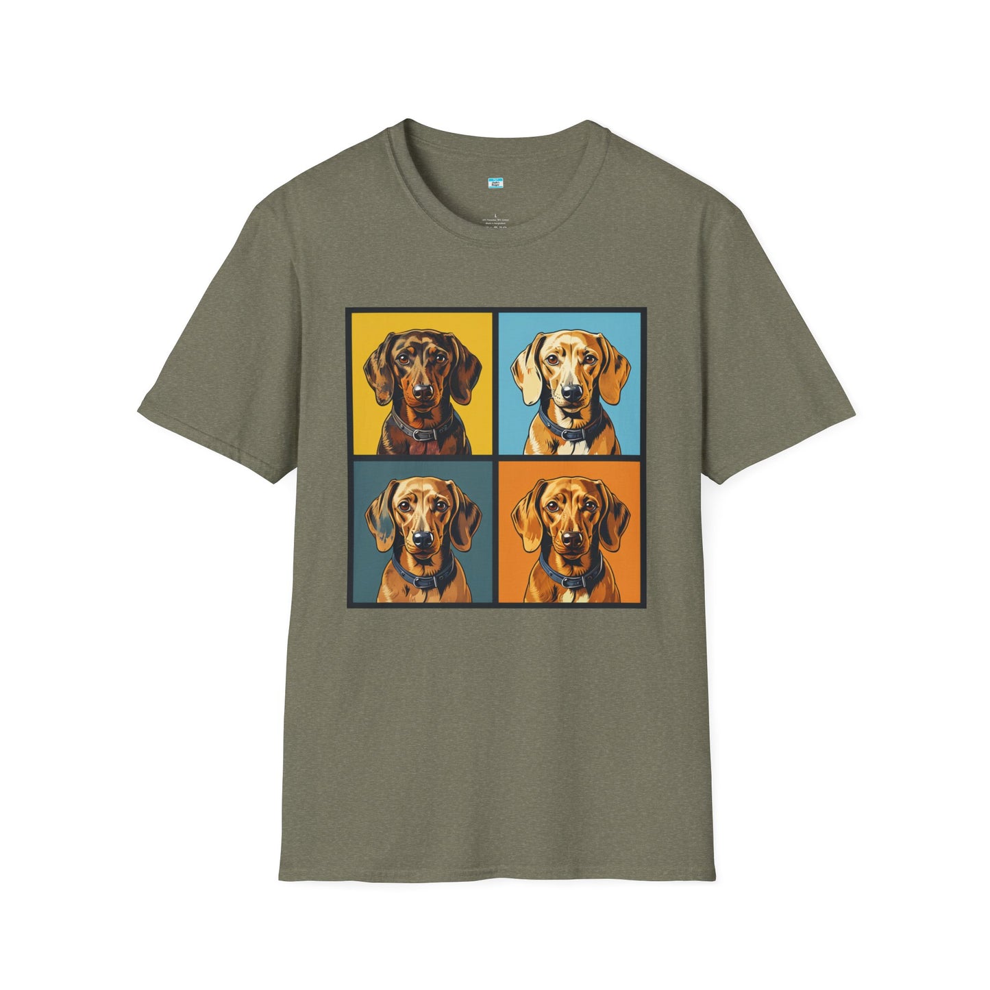 Pop Art Dachshund T-Shirt β Colorful Wiener Dog Lover Graphic Tee