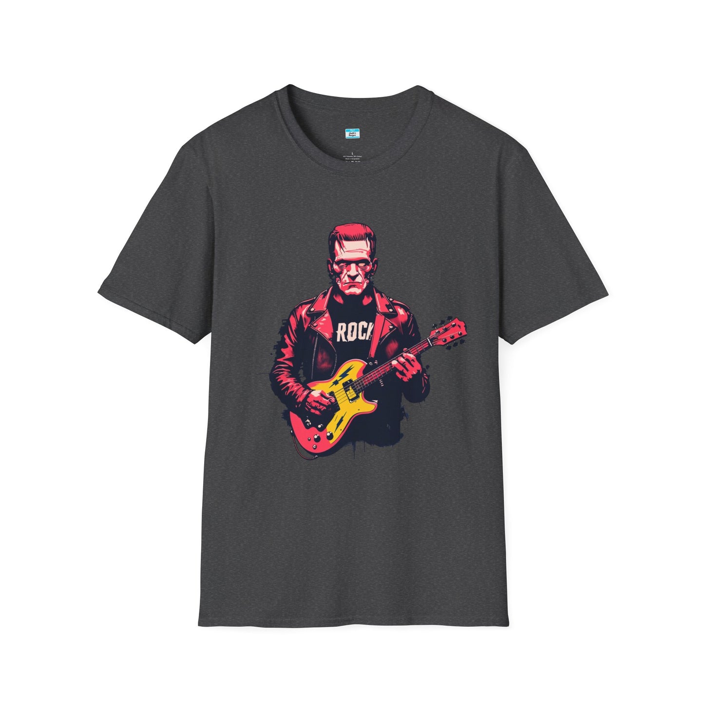 Frankenstein Rock Guitar T-Shirt – Horror Punk Monster Music Tee