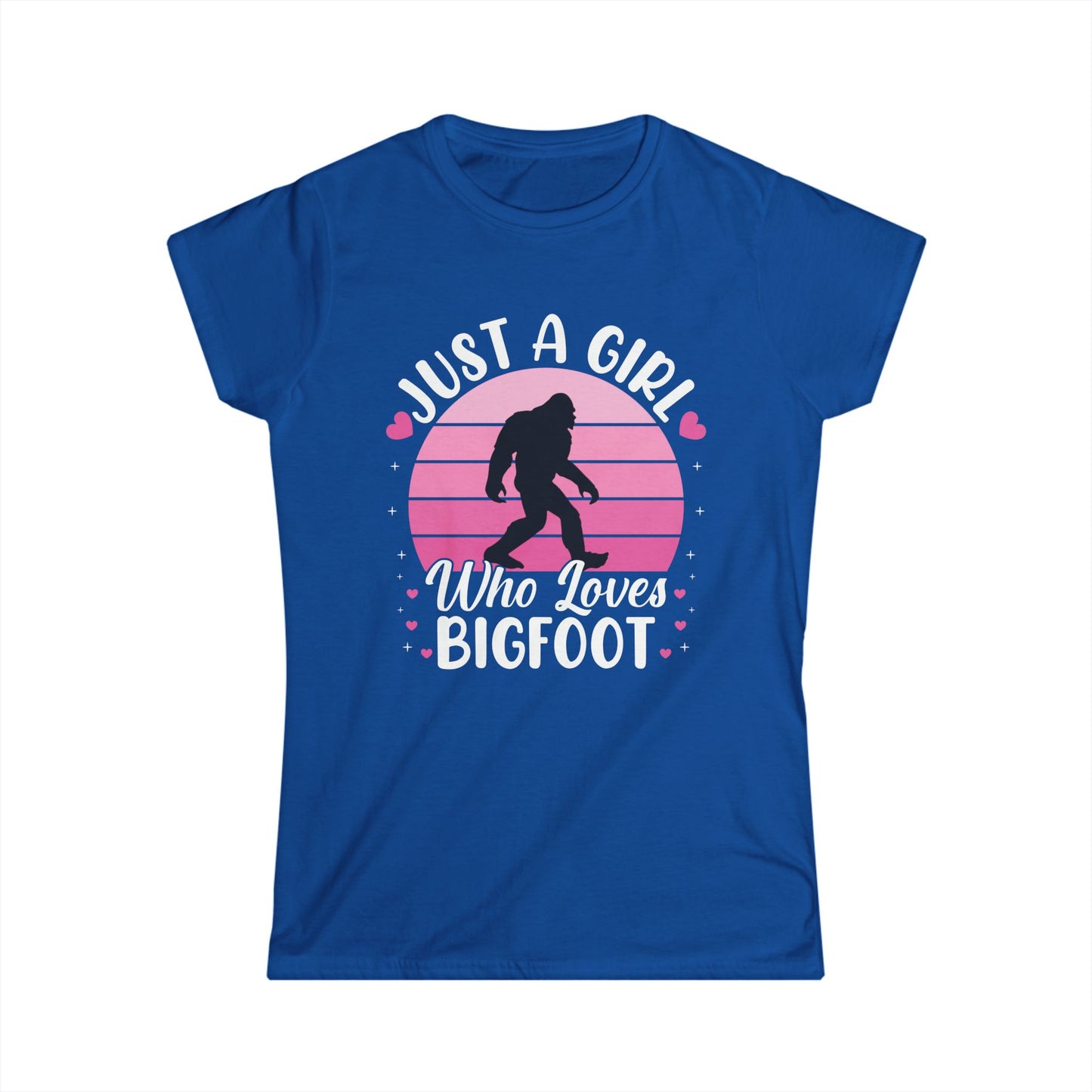 Just a Girl Who Loves Bigfoot T-Shirt β Cute Funny Sasquatch Lover Tee