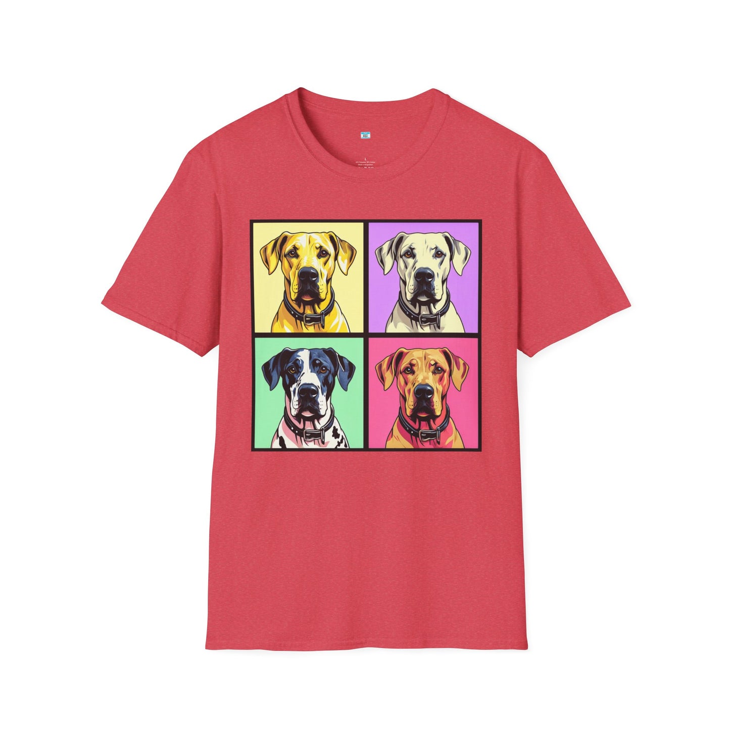 Pop Art Great Dane T-Shirt β Colorful Dog Lover Graphic Tee