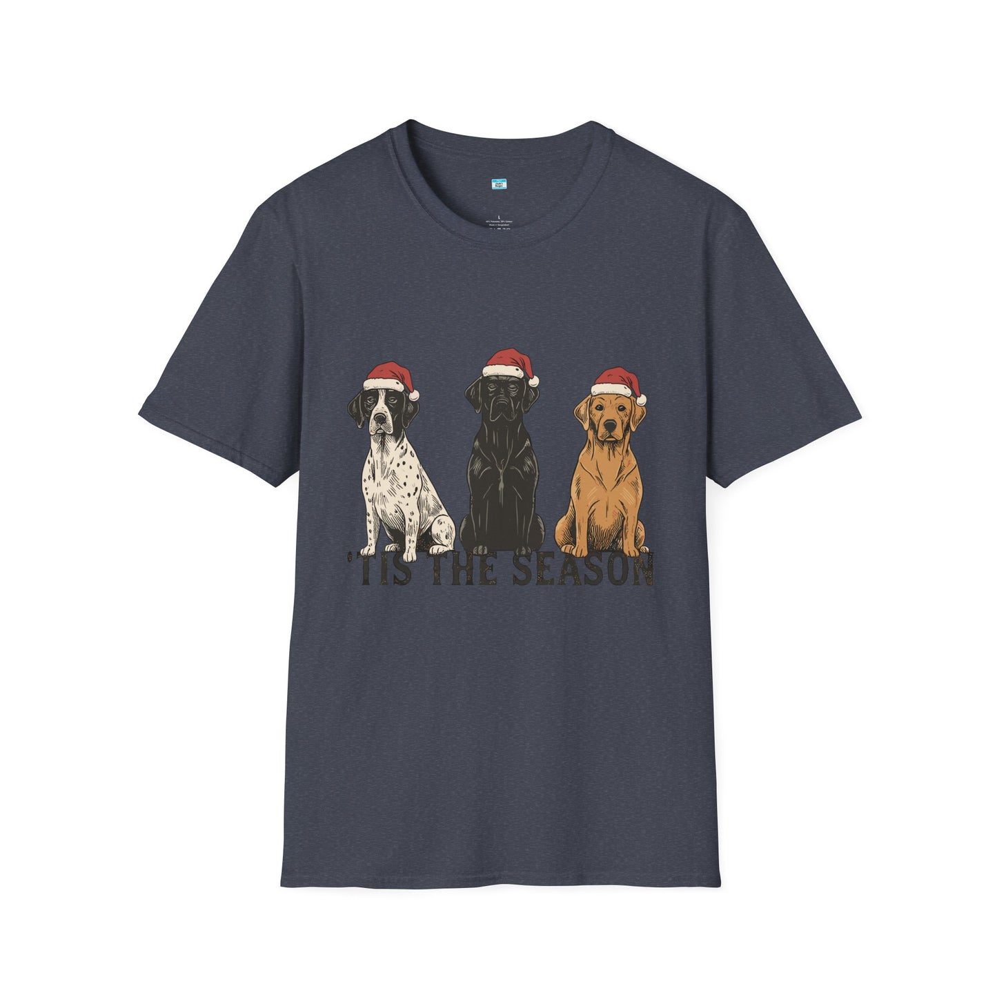 ’Tis The Season Dog Christmas Shirt – Cute Holiday Labrador Dog Lover Tee