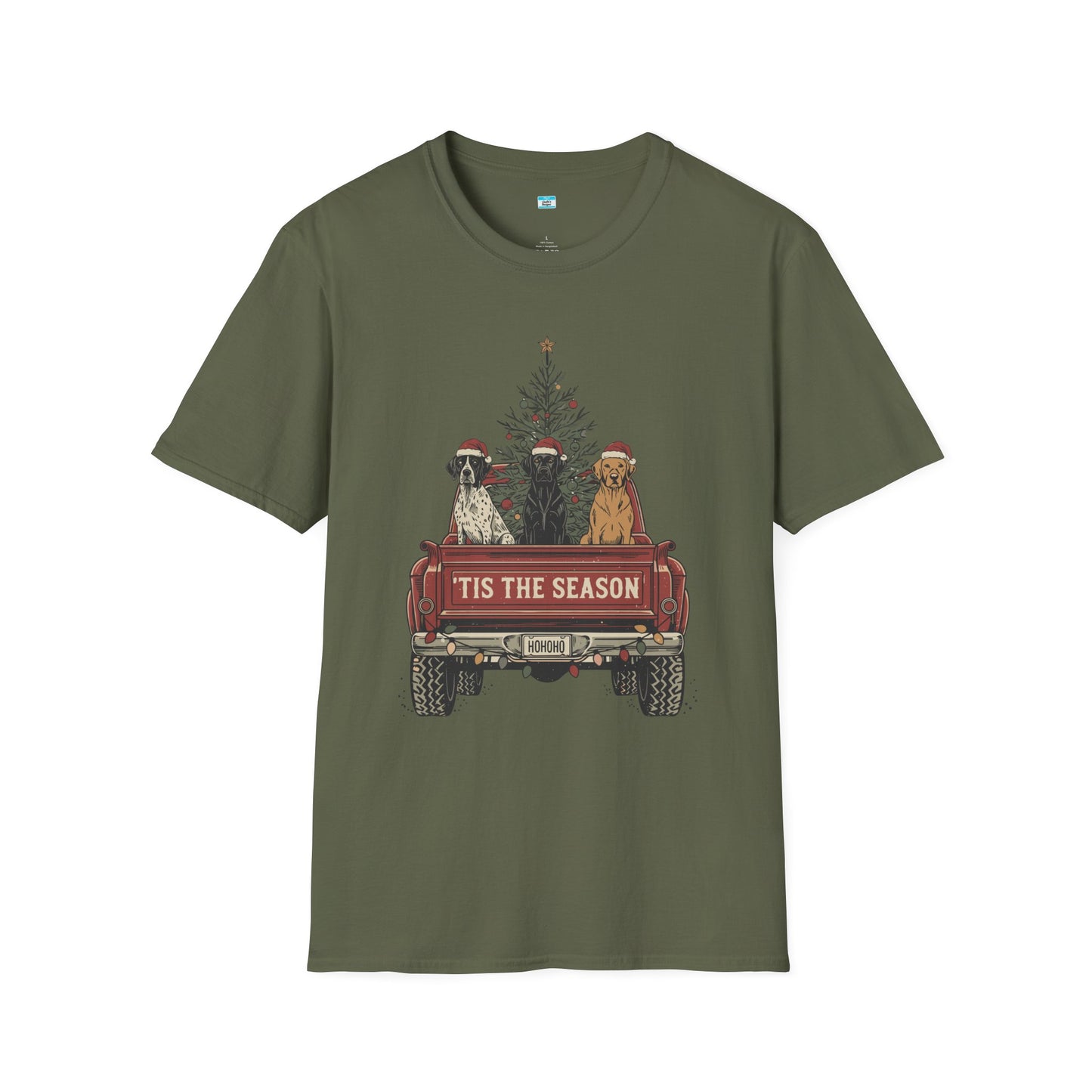 ’Tis The Season Christmas Truck Dog Shirt – Festive Holiday Dog Lover Tee