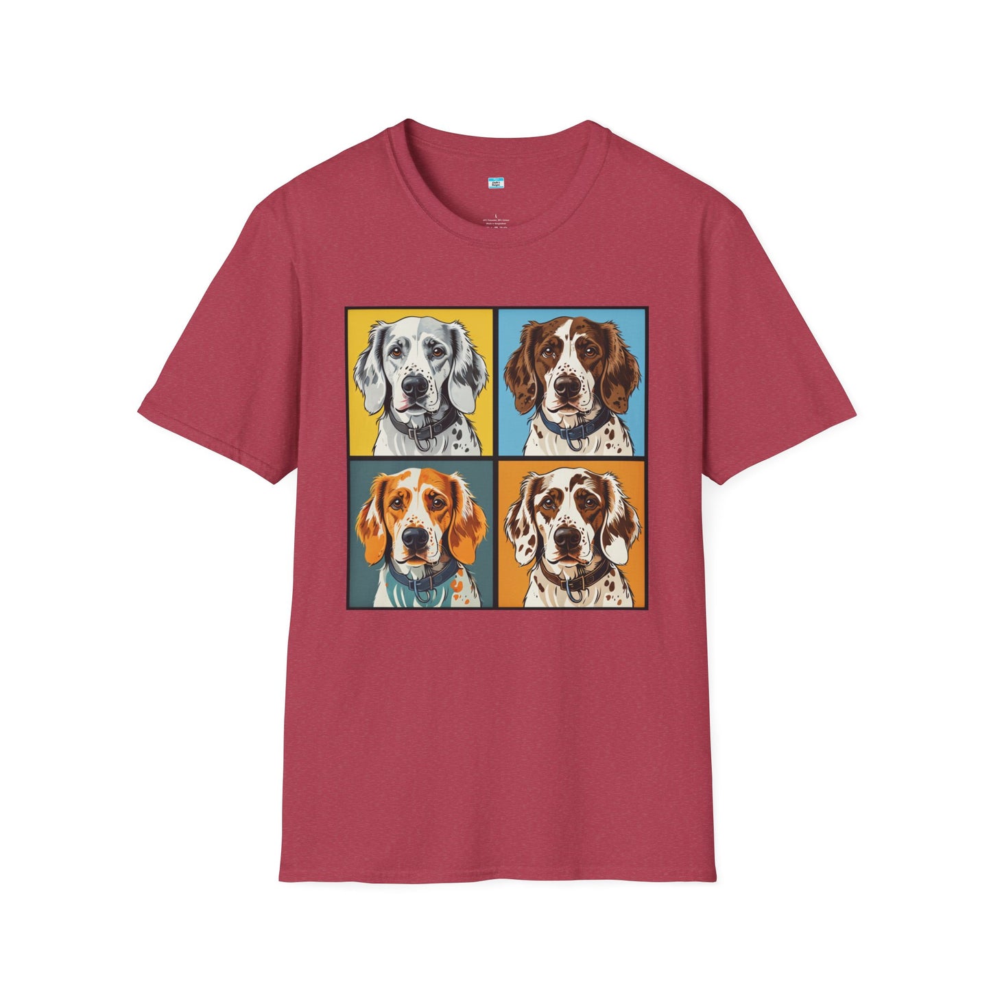Pop Art English Setter T-Shirt β Colorful Dog Lover Graphic Tee