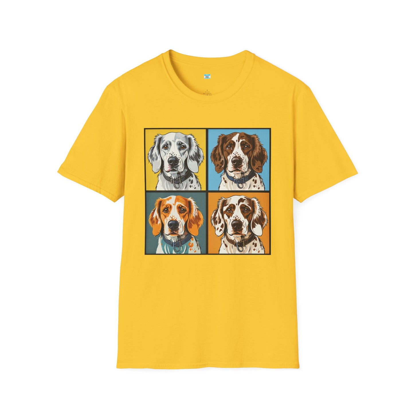 Pop Art English Setter T-Shirt β Colorful Dog Lover Graphic Tee