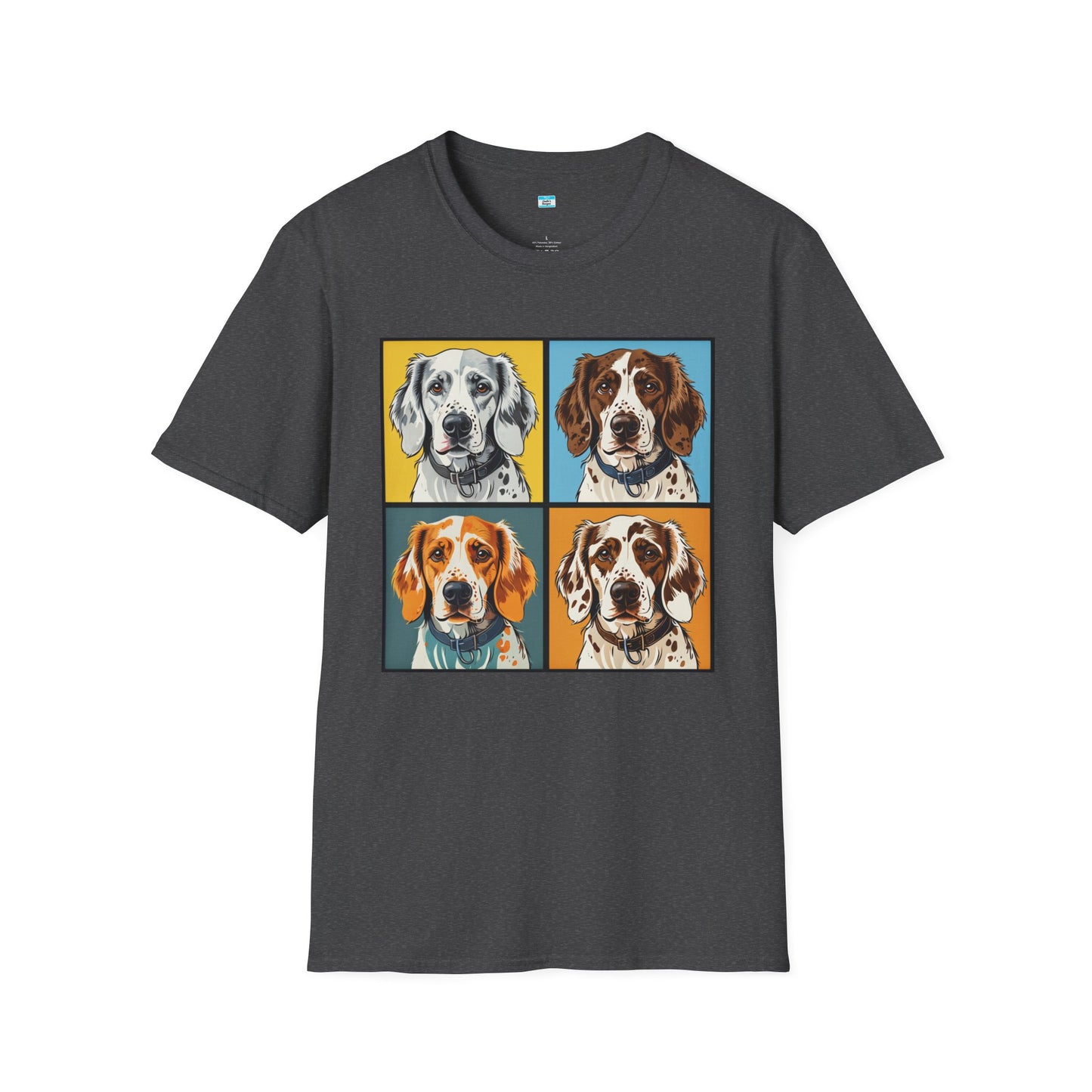 Pop Art English Setter T-Shirt β Colorful Dog Lover Graphic Tee