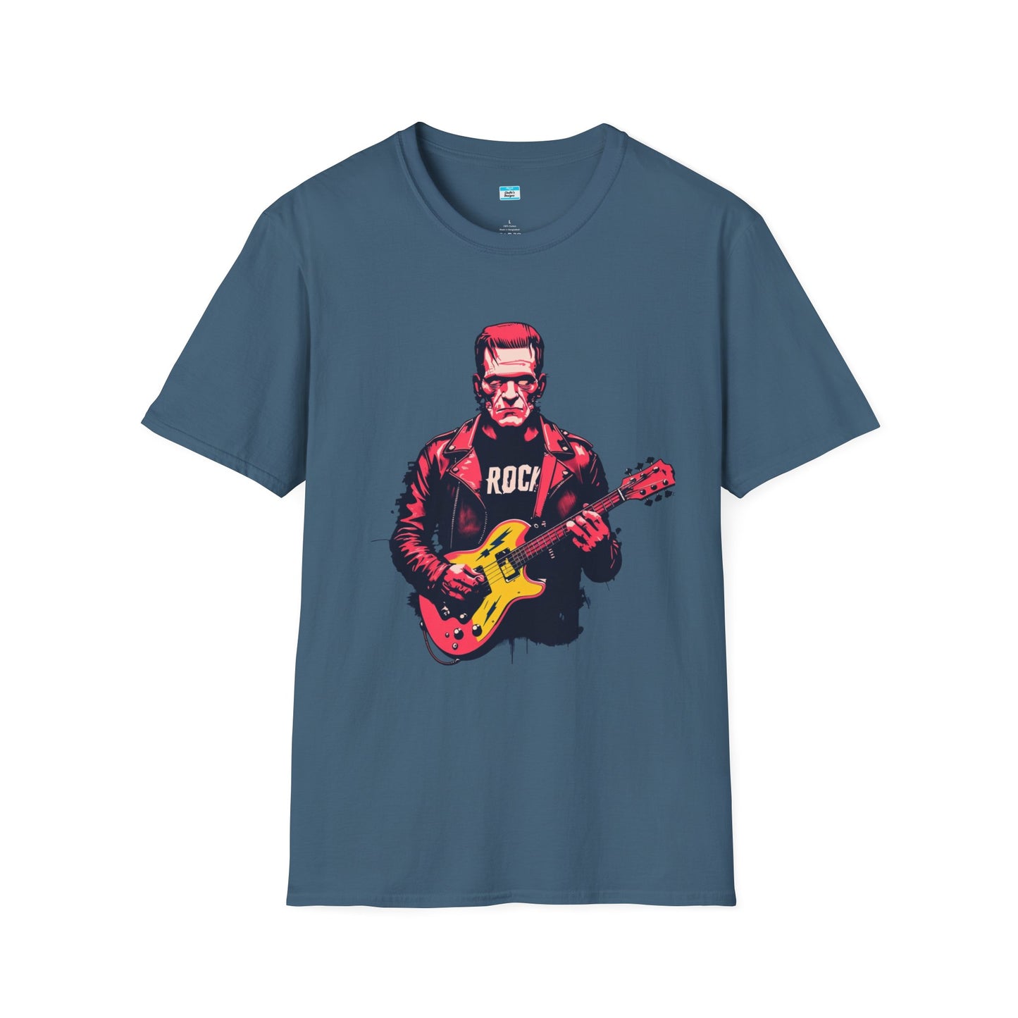 Frankenstein Rock Guitar T-Shirt – Horror Punk Monster Music Tee