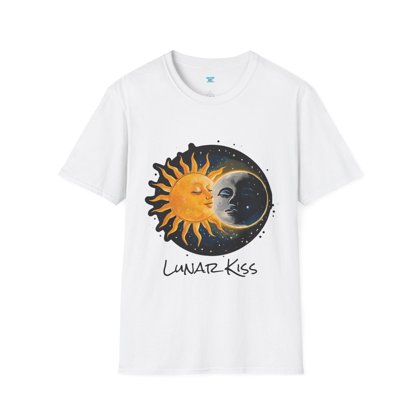 Lunar Kiss T-Shirt β Romantic Sun and Moon Celestial Graphic Tee