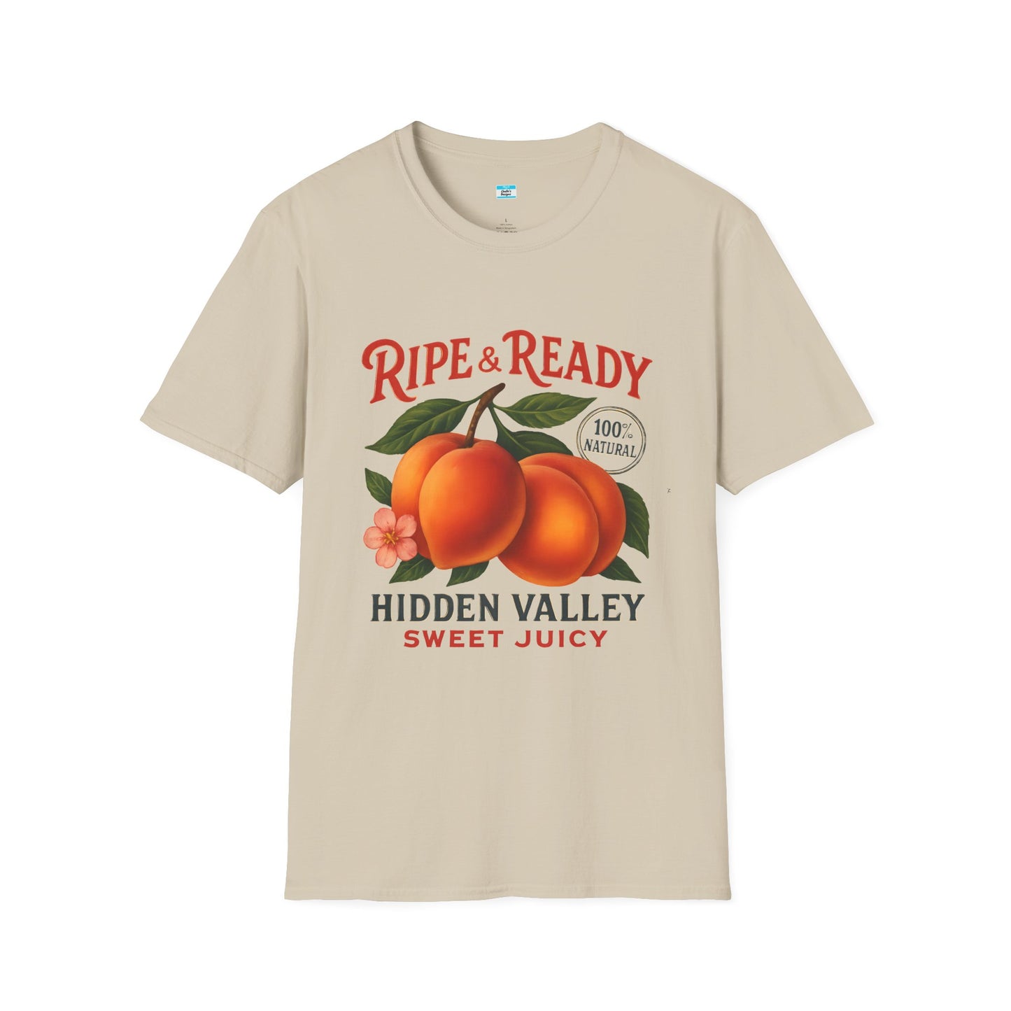 Ripe & Ready Peach T-Shirt β Hidden Valley Sweet Juicy Vintage Fruit Tee