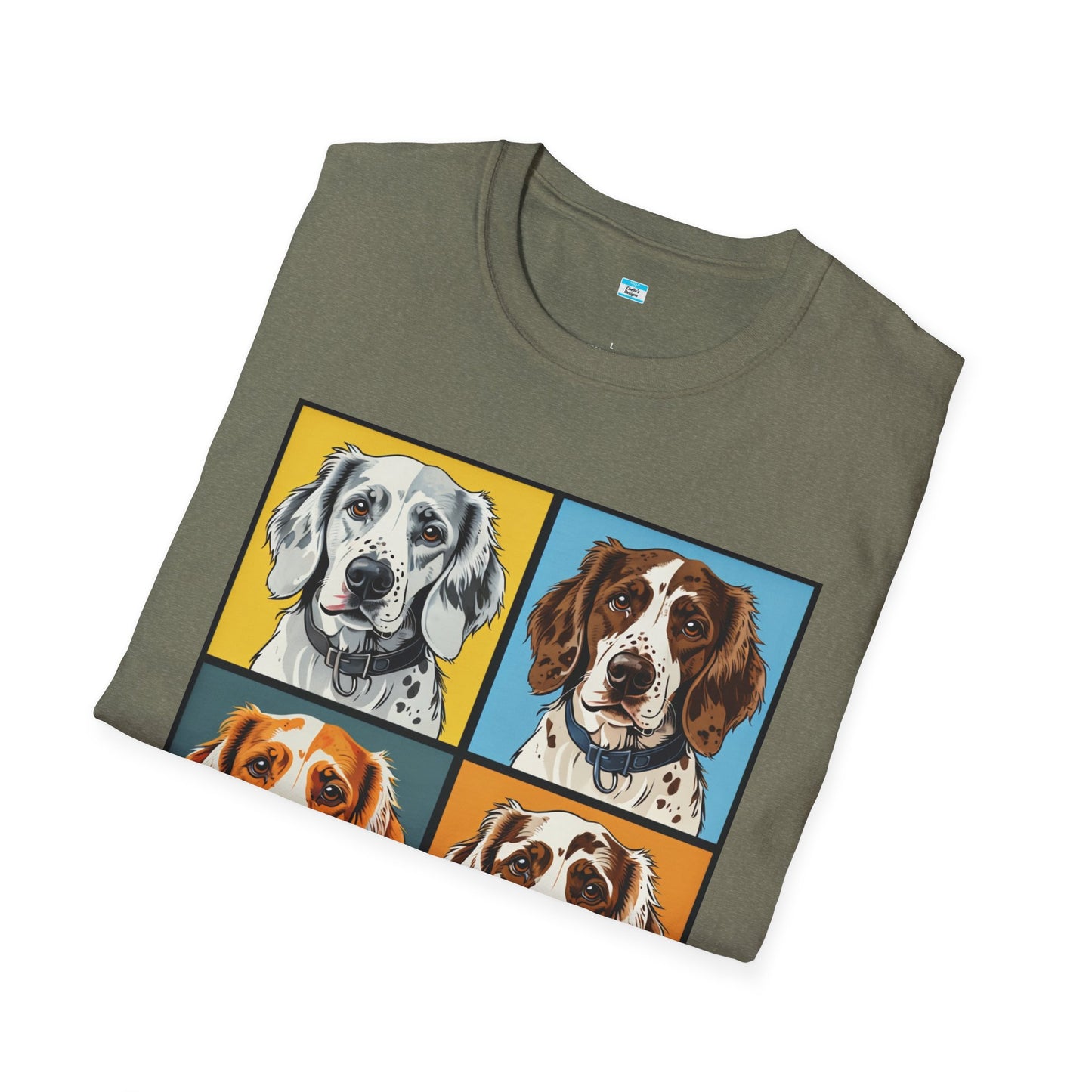 Pop Art English Setter T-Shirt β Colorful Dog Lover Graphic Tee