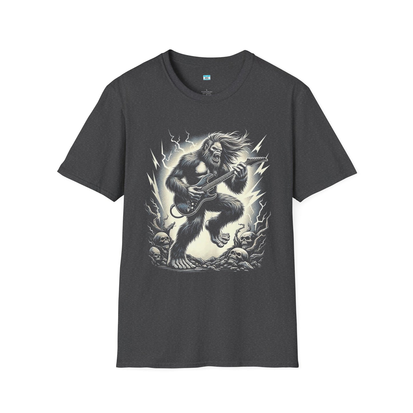 Metal Bigfoot T-Shirt β Funny Sasquatch Playing Guitar Rock Tee