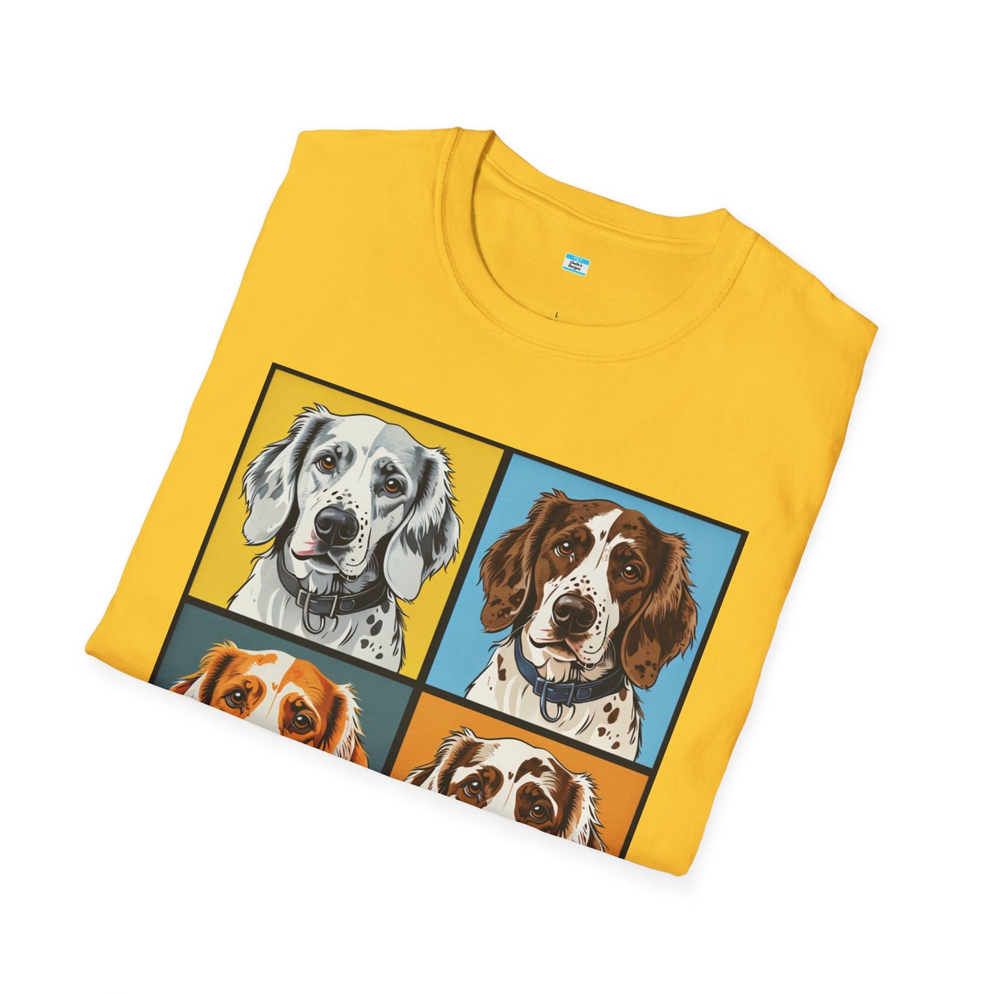 Pop Art English Setter T-Shirt β Colorful Dog Lover Graphic Tee