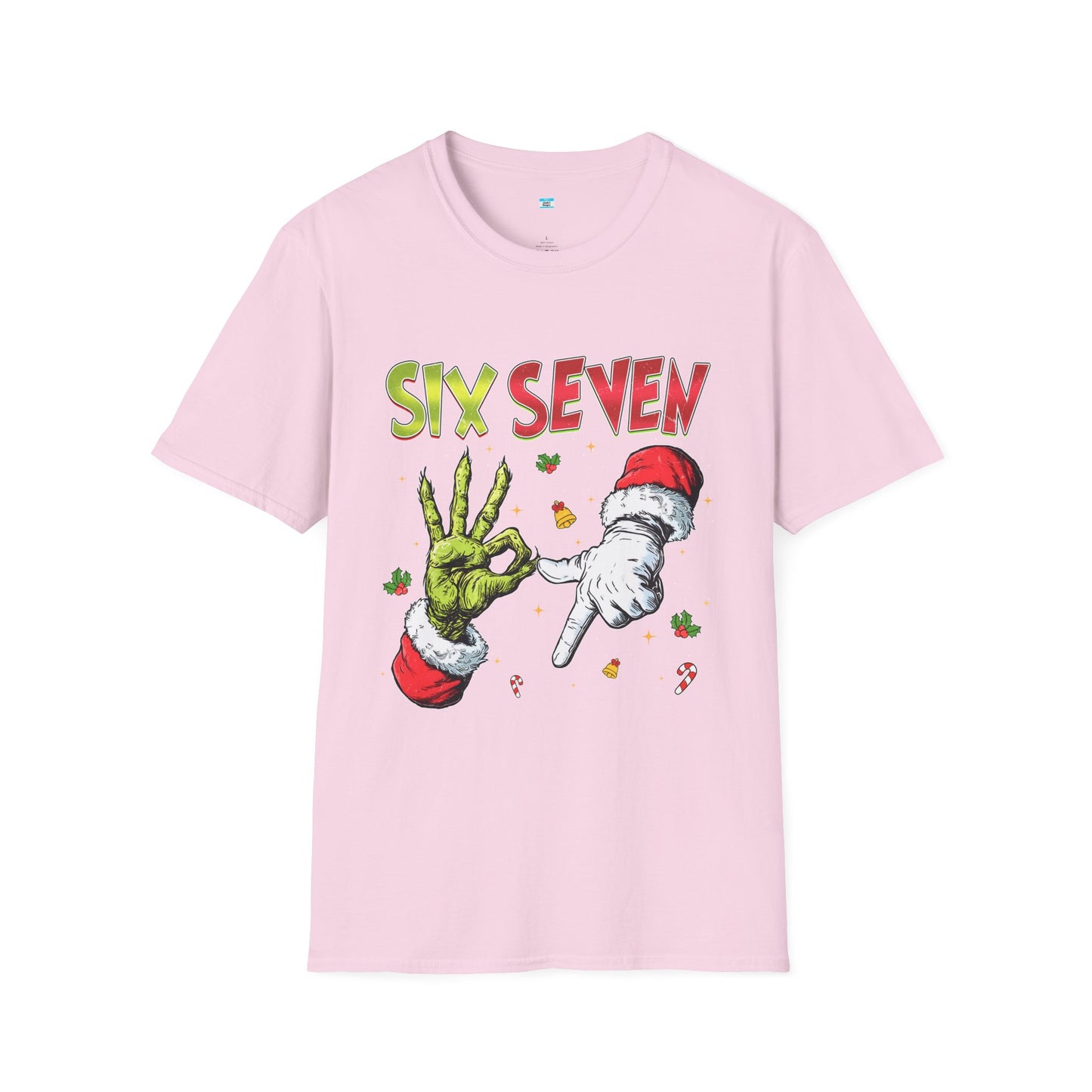 Funny Six Seven Christmas Shirt β Santa & Green Hand Holiday Humor Tee