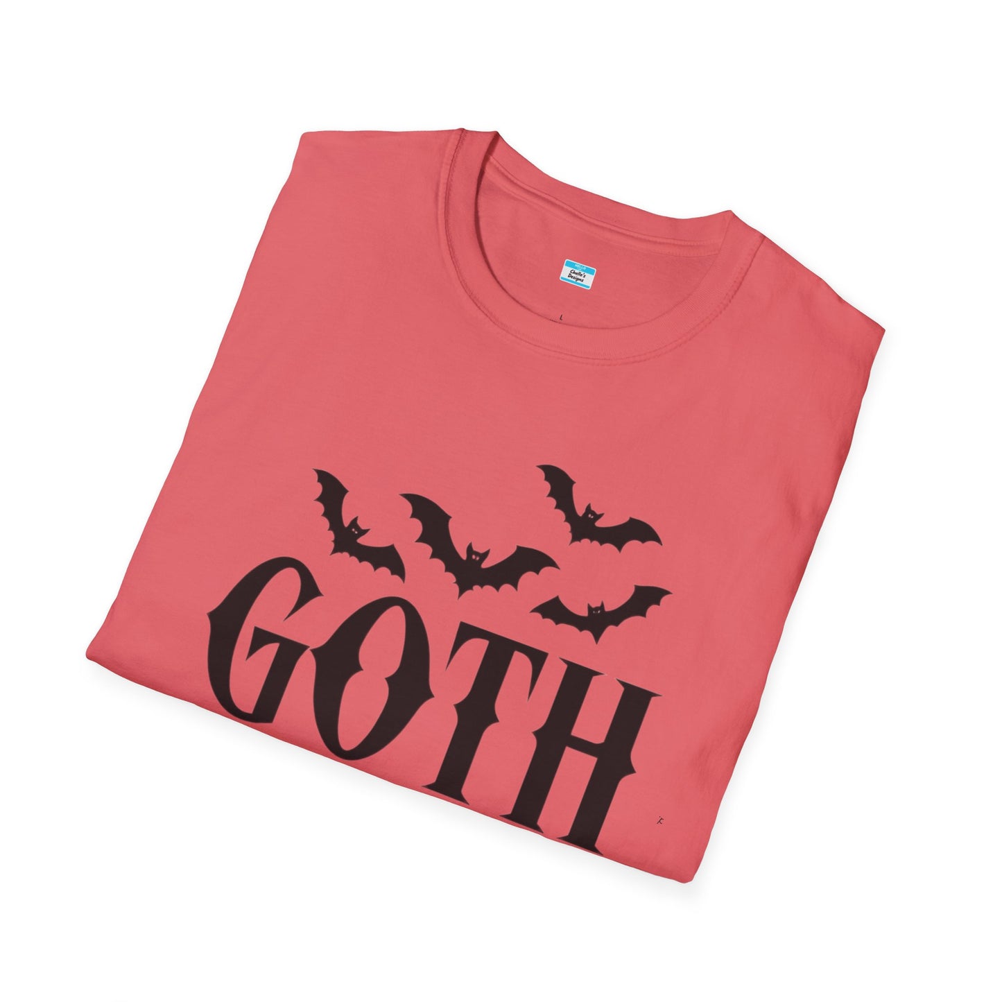 Goth Mama T-Shirt β Moon Phase & Bat Graphic Tee for Spooky Moms