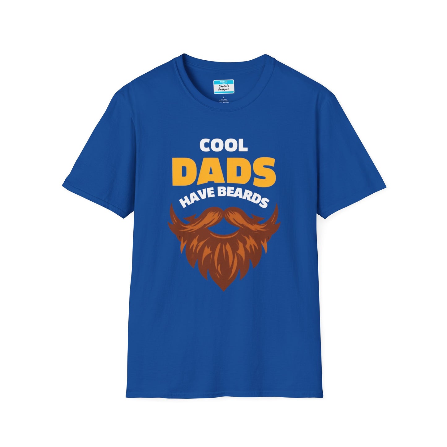 Cool Dads Have Brown Beards T-Shirt | Funny Father’s Day Gift Beard Graphic Tee