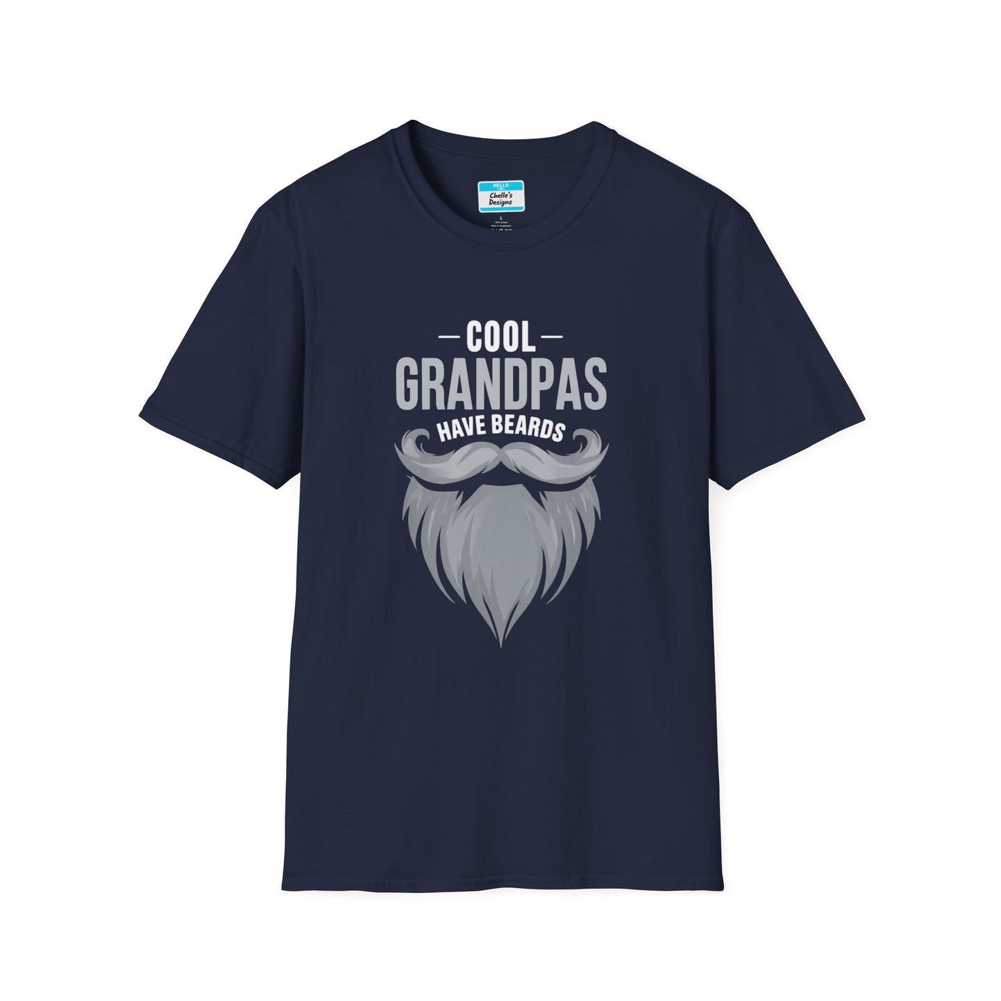 Cool Dads Have Gray Beards T-Shirt | Funny Father’s Day Gift Beard Graphic Tee