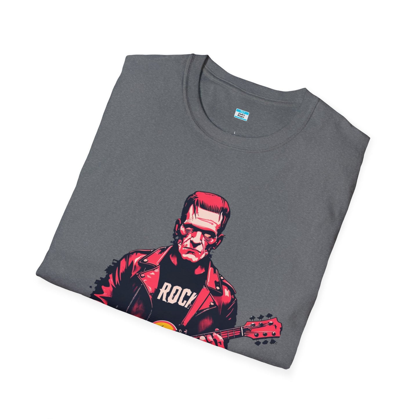 Frankenstein Rock Guitar T-Shirt – Horror Punk Monster Music Tee
