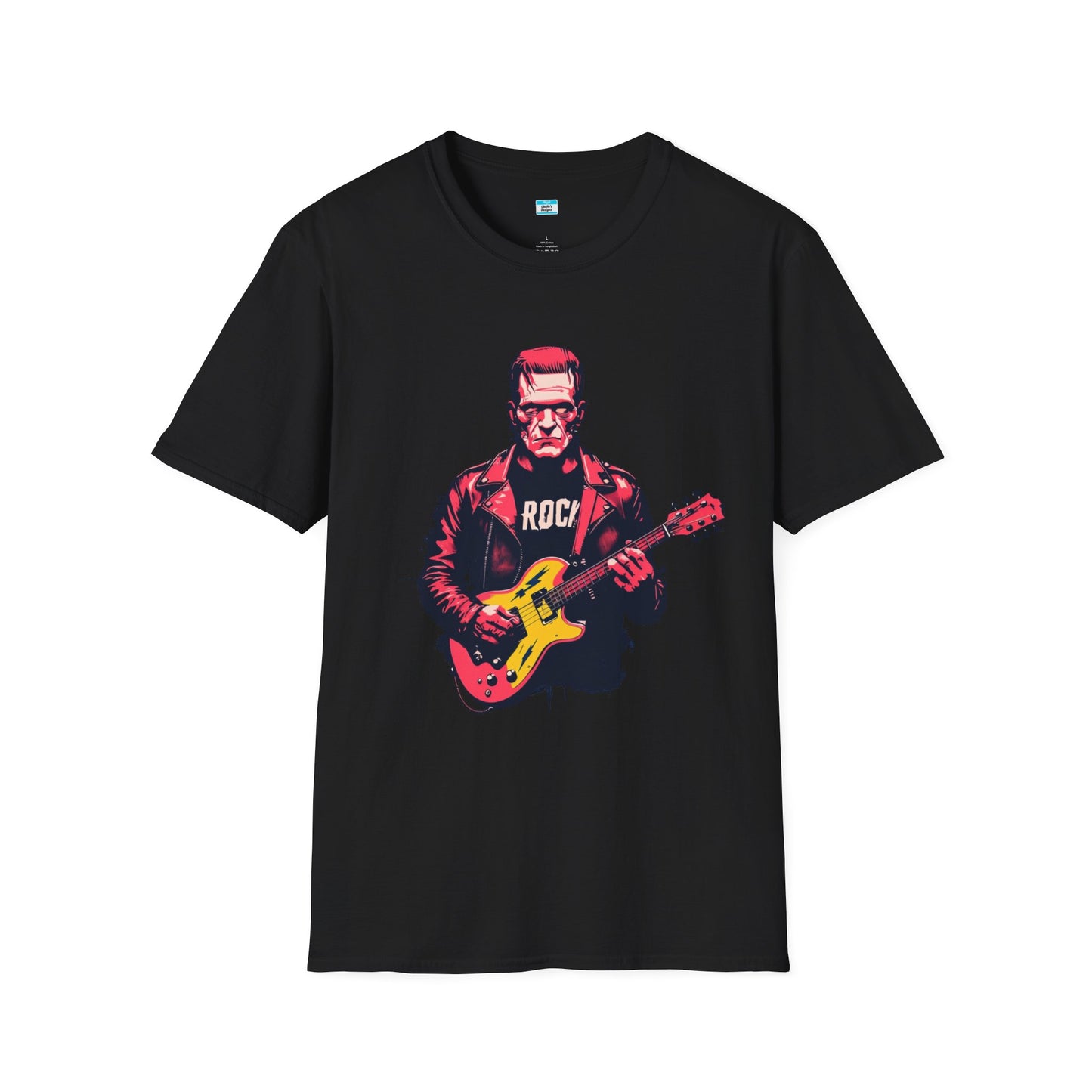Frankenstein Rock Guitar T-Shirt – Horror Punk Monster Music Tee