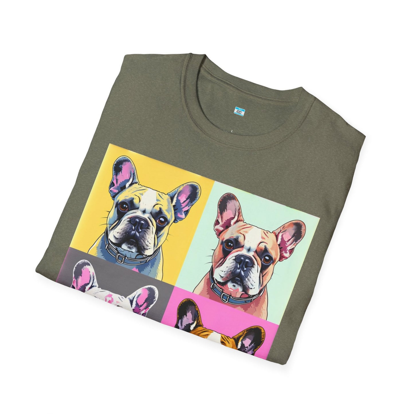 Pop Art French Bulldog T-Shirt β Colorful Frenchie Lover Graphic Tee