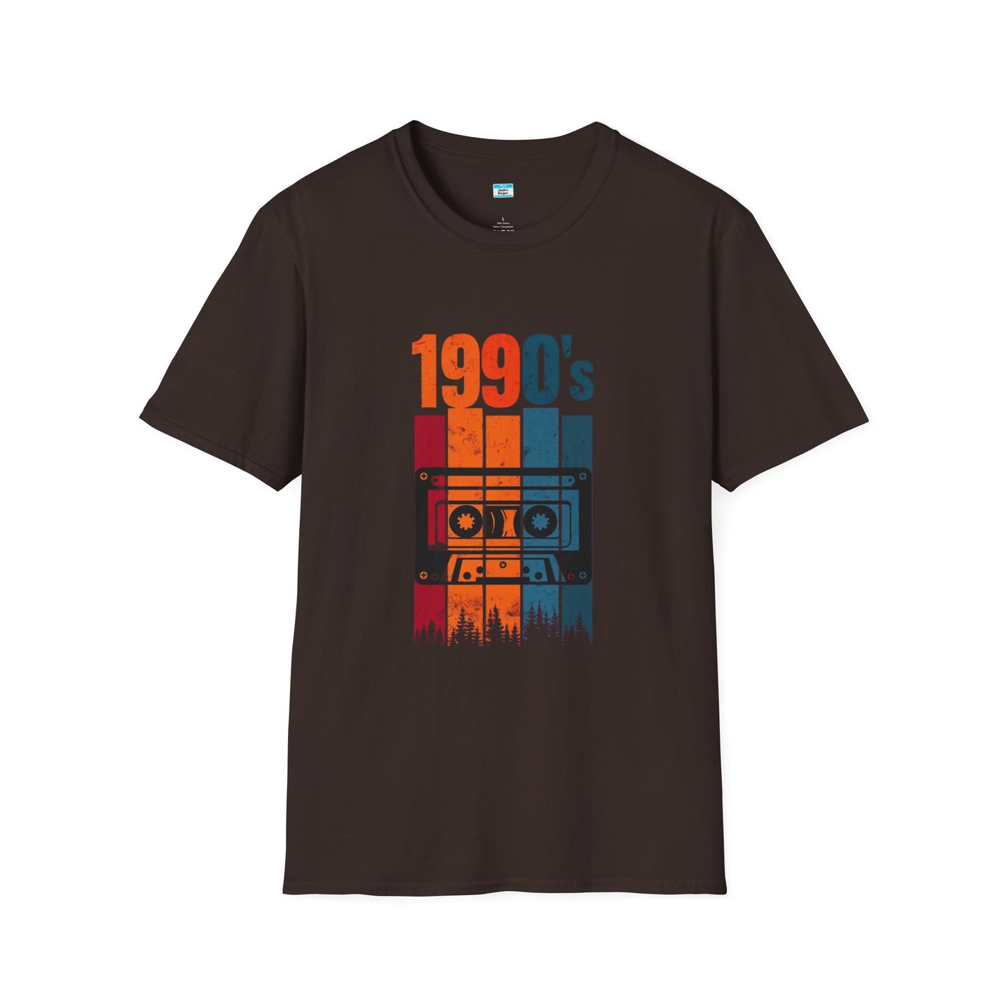 Retro 1990s Cassette Tape T-Shirt – Vintage Forest Mixtape Music Tee